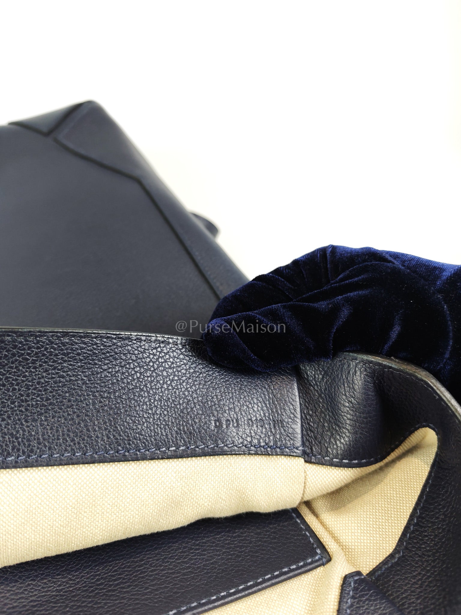 Flash Backpack Blue Nuit in Evercolor Leather and Palladium Hardware Stamp D (2019) | Purse Maison Luxury Bags Shop