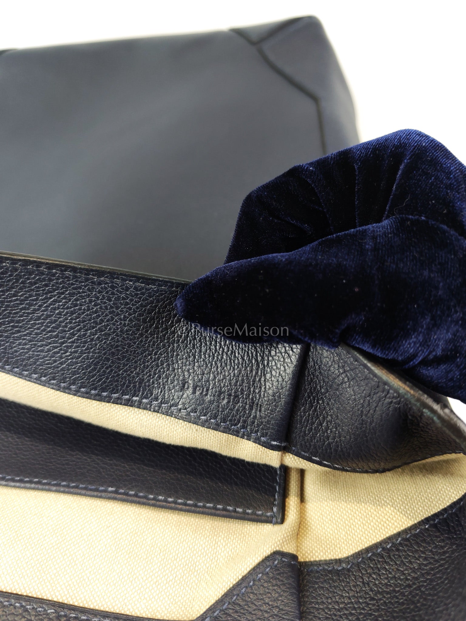 Flash Backpack Blue Nuit in Evercolor Leather and Palladium Hardware Stamp D (2019) | Purse Maison Luxury Bags Shop