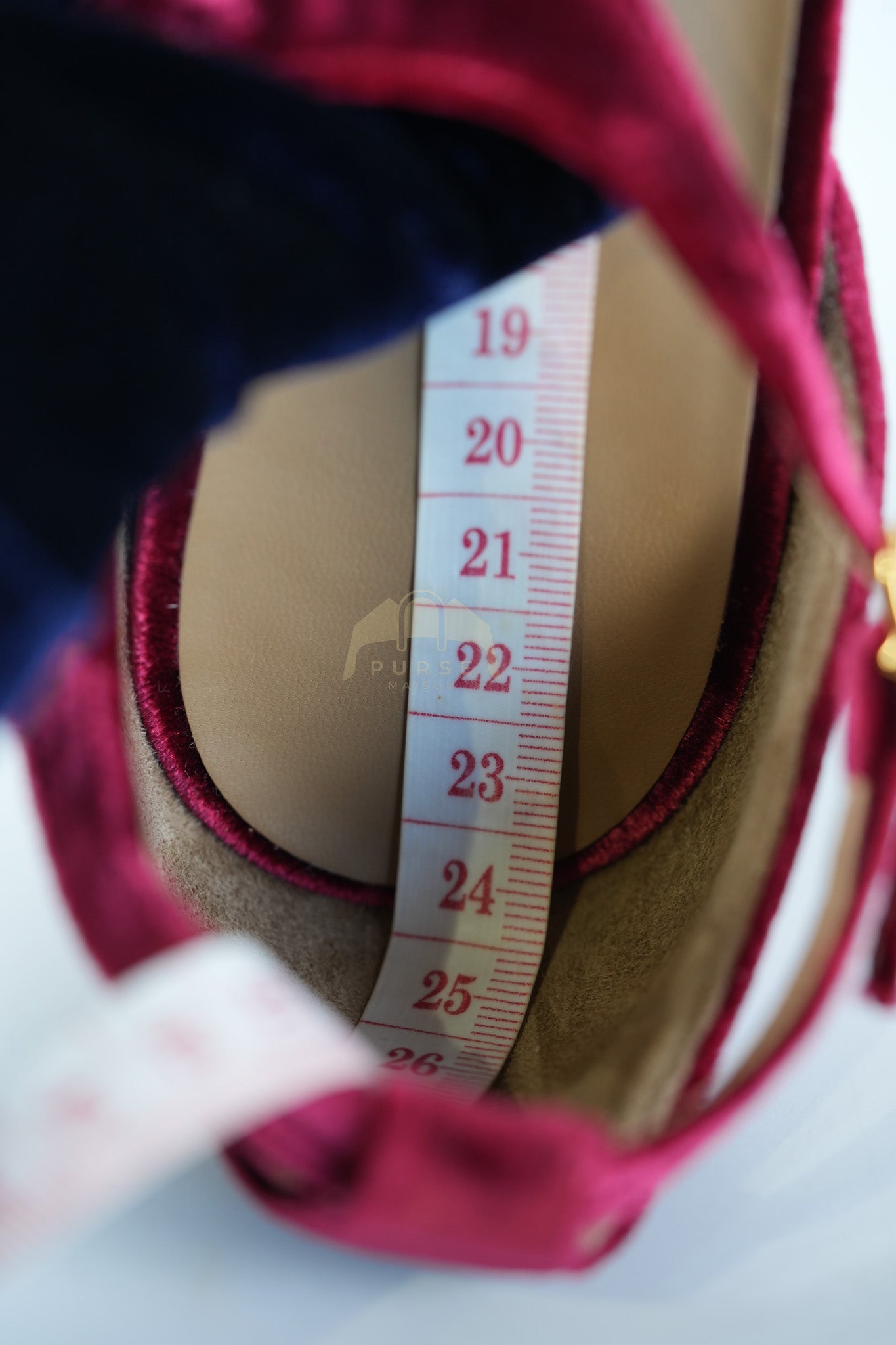 Fracas Velourss Garance Red Velvet Sandals Size 37 (24 cm) | Purse Maison Luxury Bags Shop