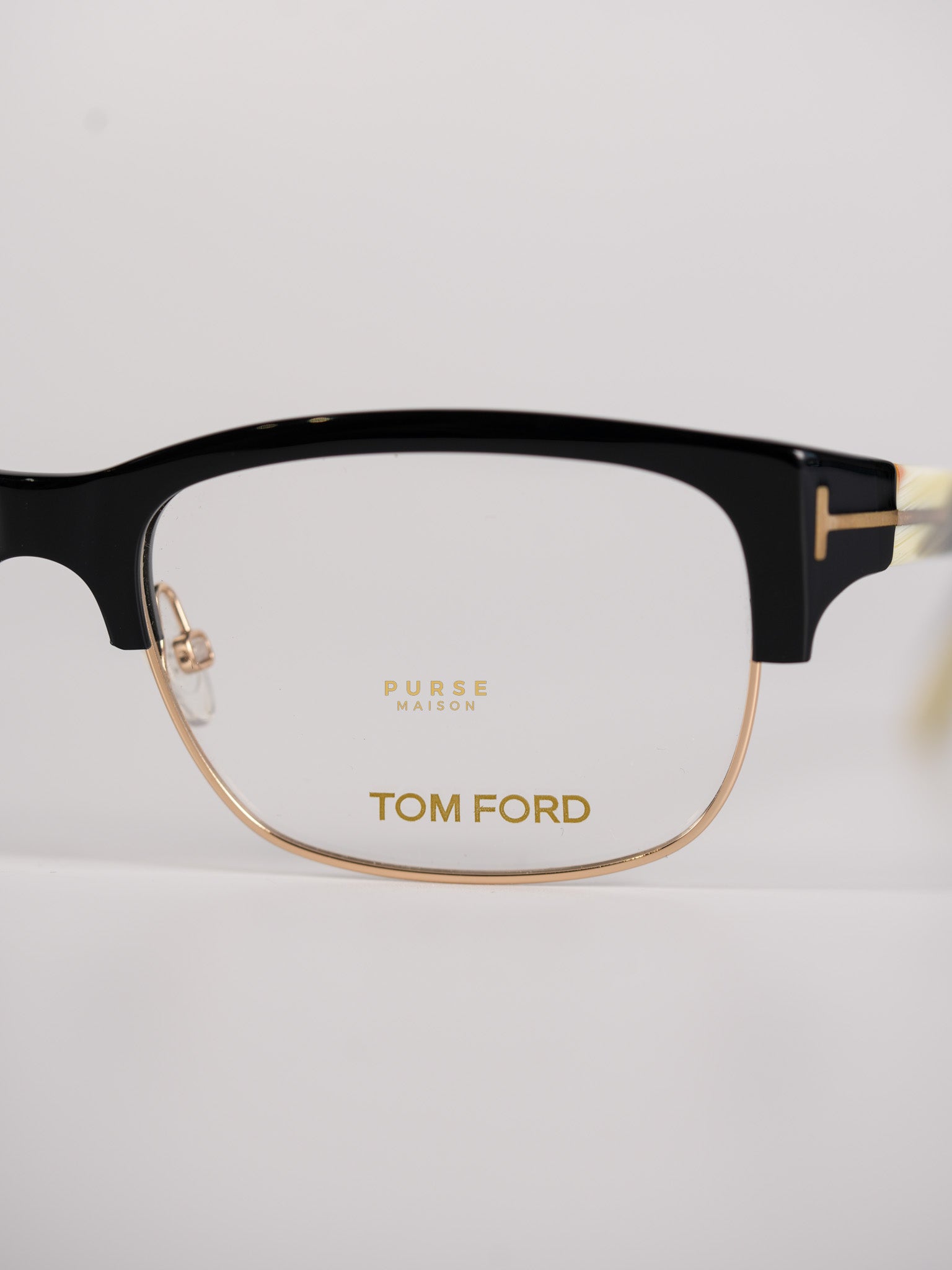 FT5307 52 001 Half-Rim Acetate Frame Sunglasses | Purse Maison Luxury Bags Shop