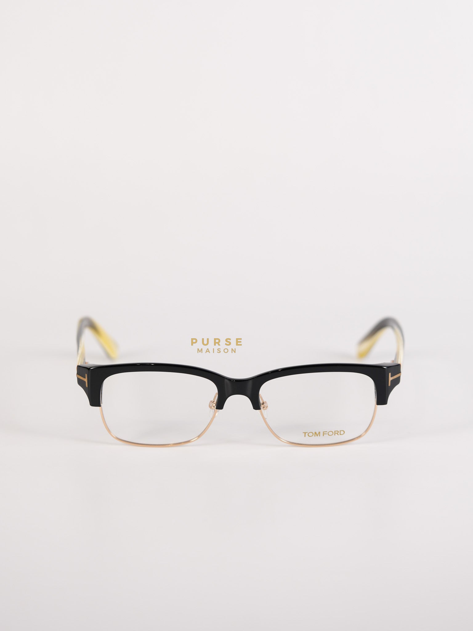FT5307 52 001 Half-Rim Acetate Frame Sunglasses | Purse Maison Luxury Bags Shop