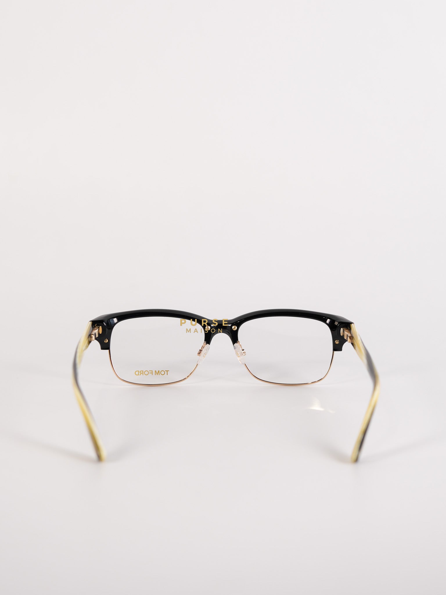 FT5307 52 001 Half-Rim Acetate Frame Sunglasses | Purse Maison Luxury Bags Shop