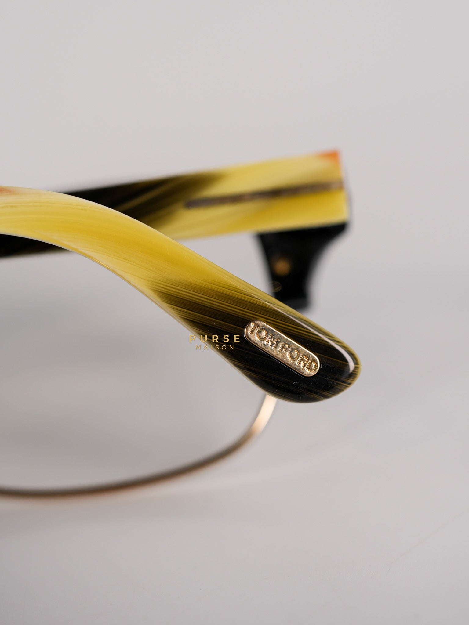 FT5307 52 001 Half-Rim Acetate Frame Sunglasses | Purse Maison Luxury Bags Shop