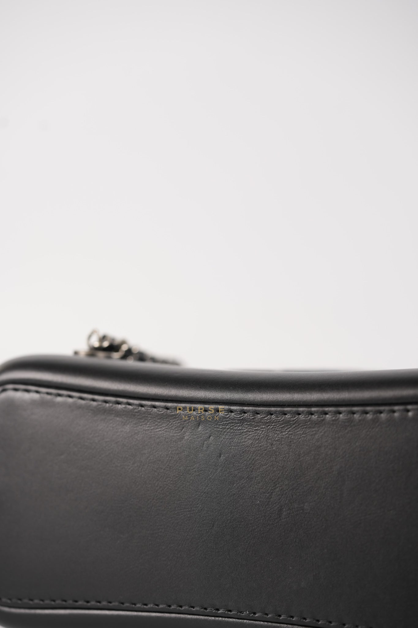 Gabrielle Backpack Navy Blue Aged Calfskin Leather and Mix Hardware Series 24 | Purse Maison Luxury Bags Shop