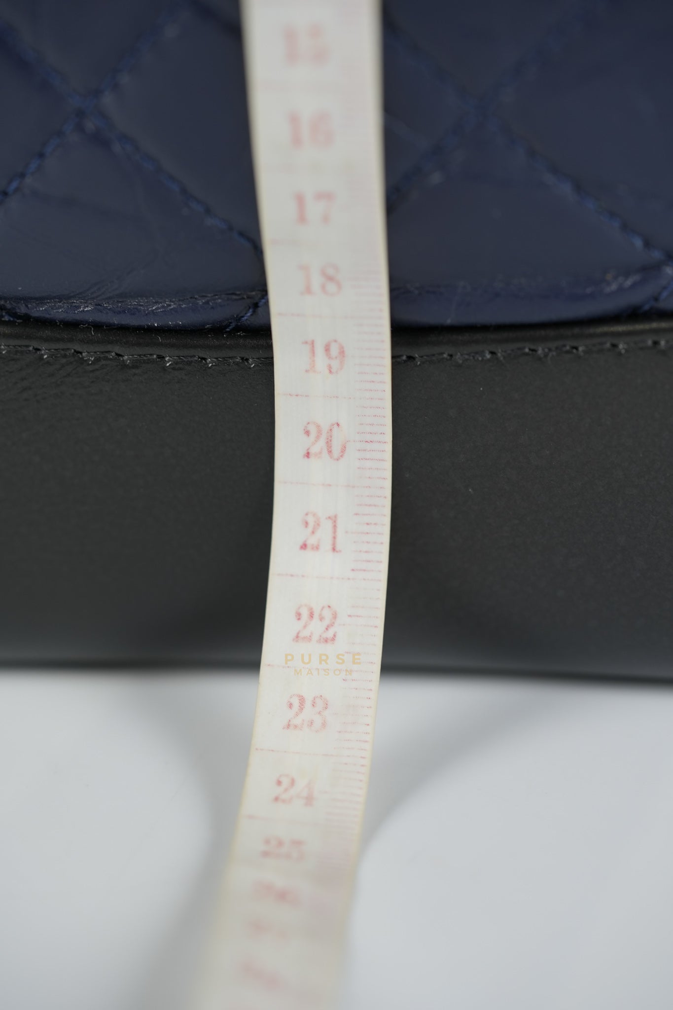 Gabrielle Backpack Navy Blue Aged Calfskin Leather and Mix Hardware Series 24 | Purse Maison Luxury Bags Shop