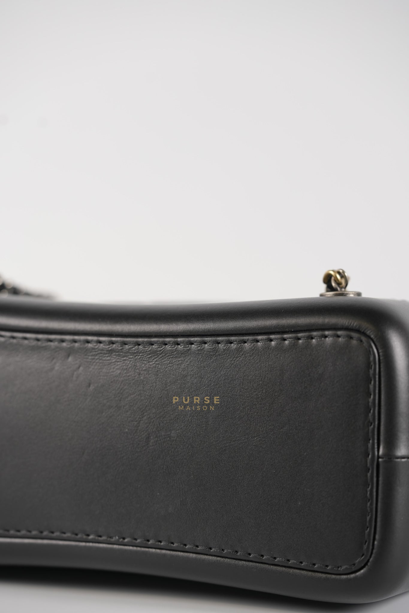 Gabrielle Backpack Navy Blue Aged Calfskin Leather and Mix Hardware Series 24 | Purse Maison Luxury Bags Shop