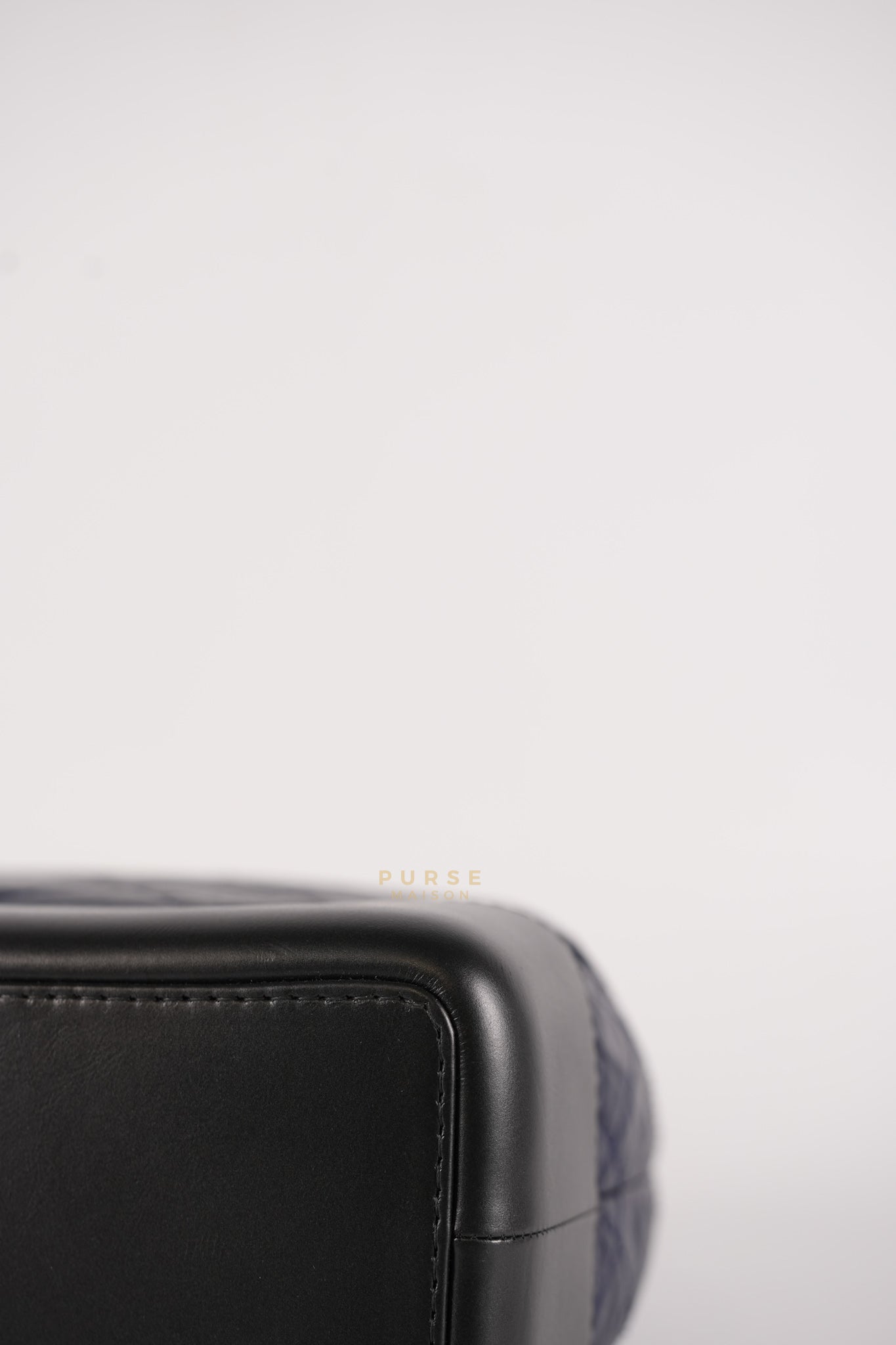 Gabrielle Backpack Navy Blue Aged Calfskin Leather and Mix Hardware Series 24 | Purse Maison Luxury Bags Shop