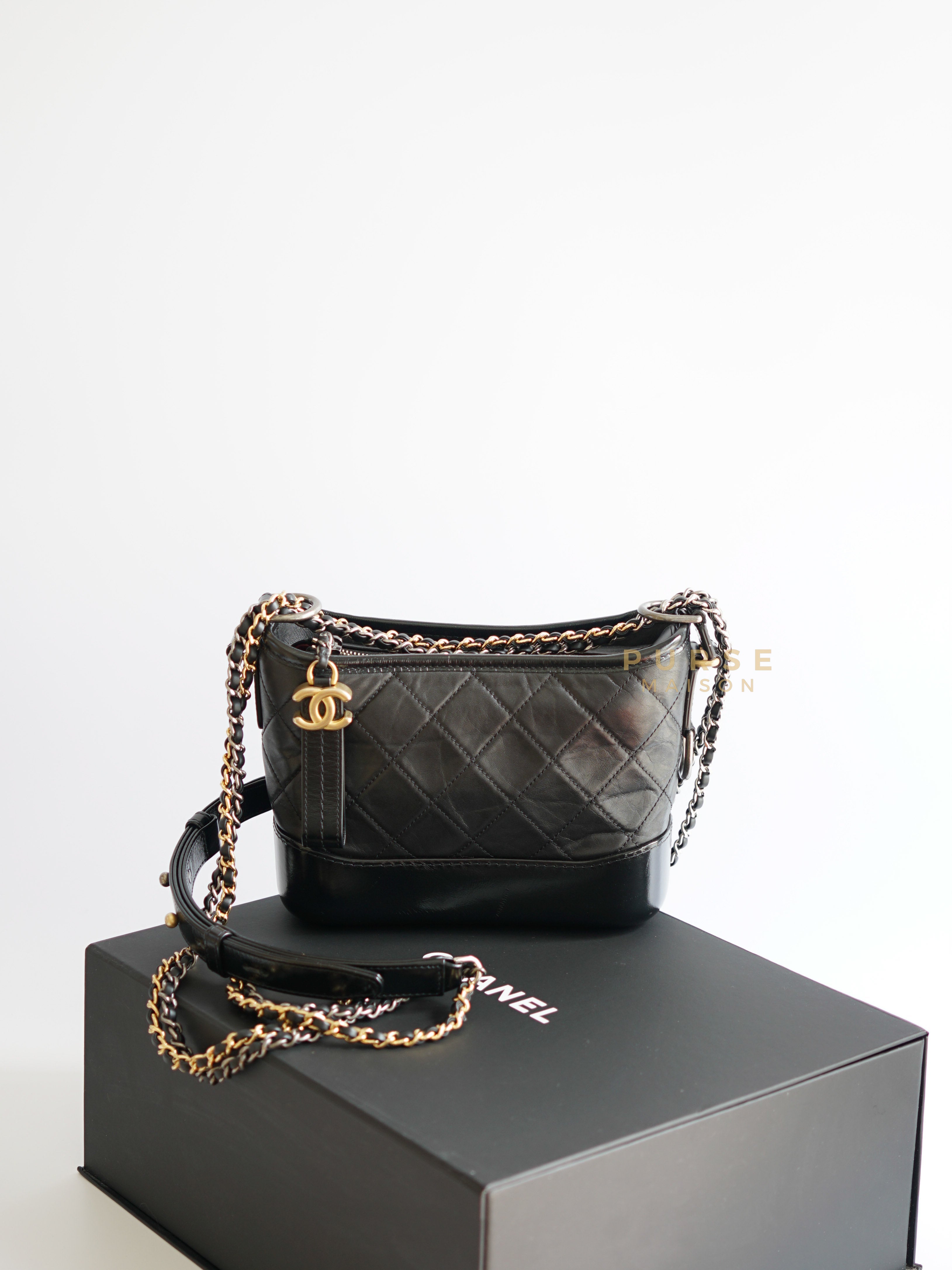 Chanel black sale sling bag price