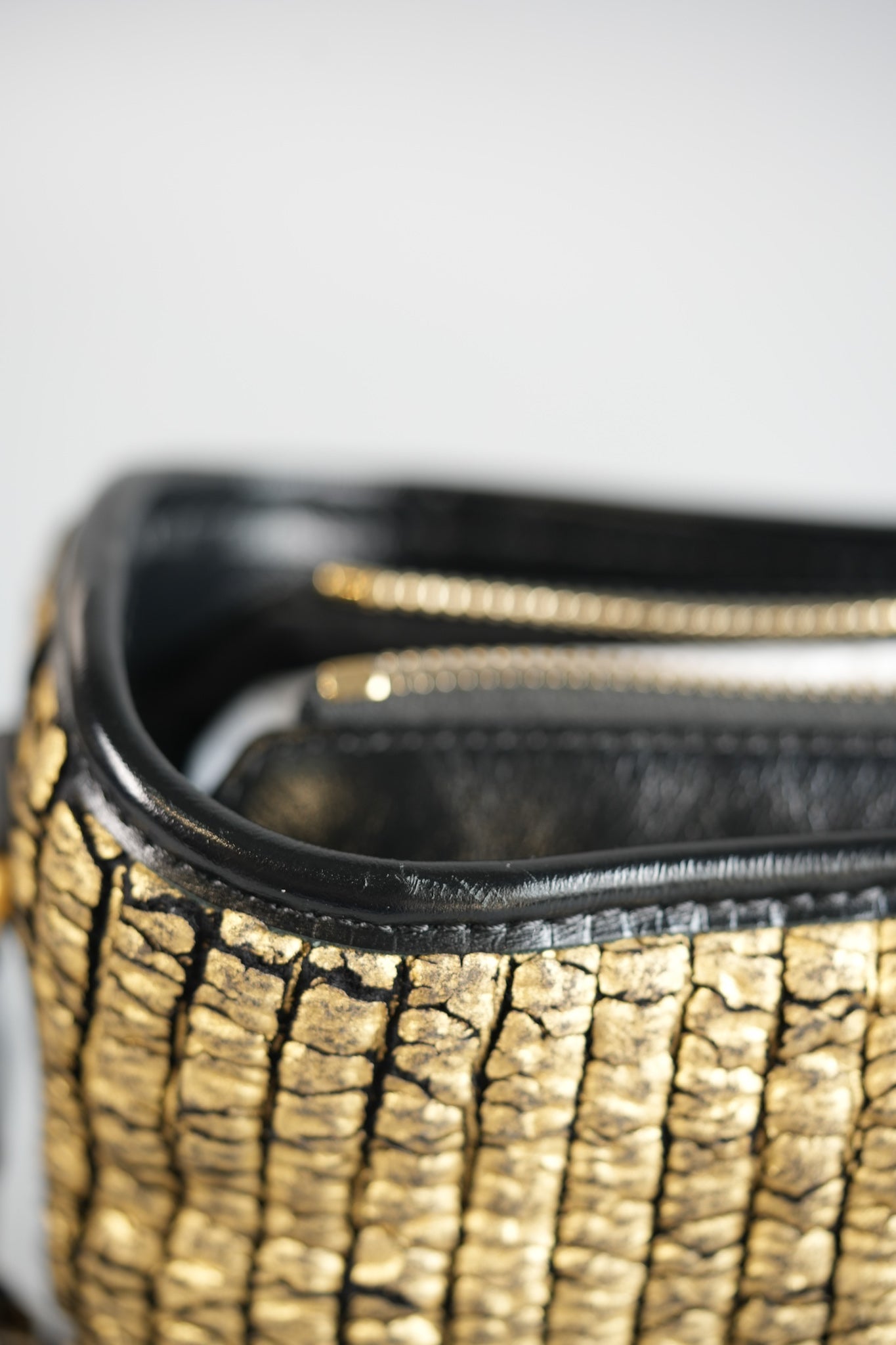 Gabrielle Small Hobo Bag in Metallic Gold Tweed & Mixed Hardware Series 27 | Purse Maison Luxury Bags Shop