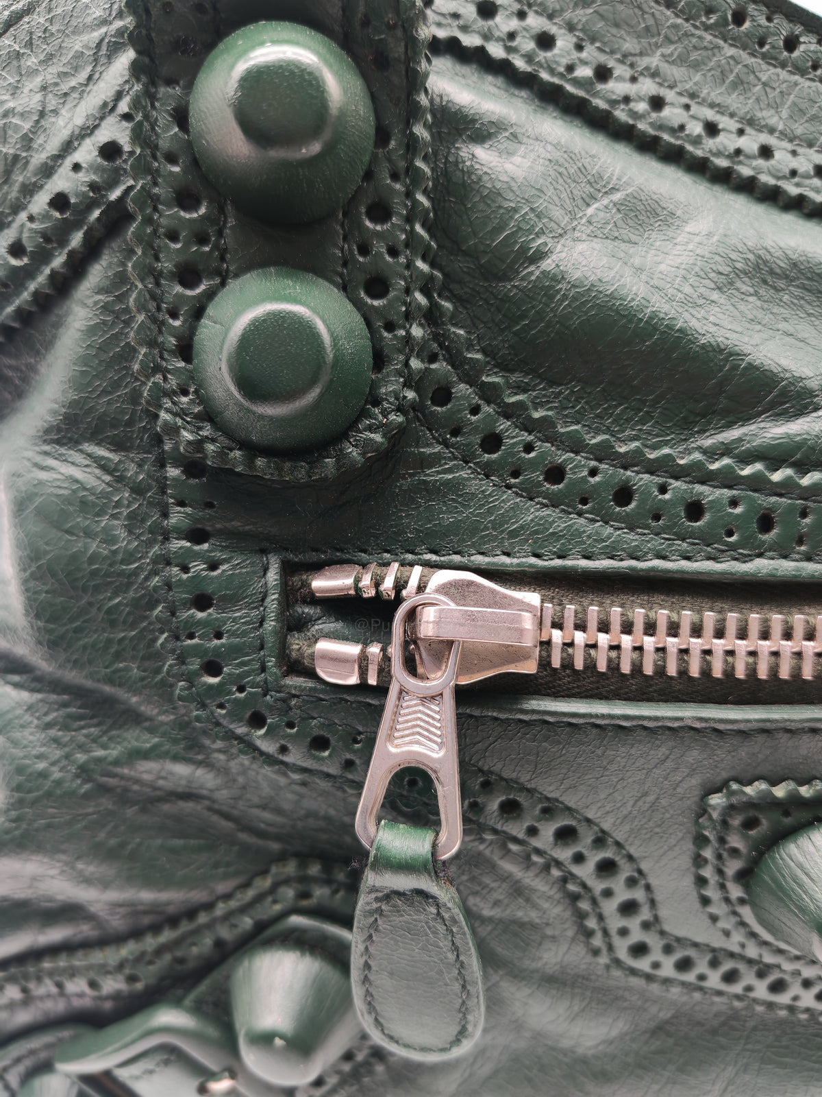 Balenciaga Le City Bag in Deep Green
