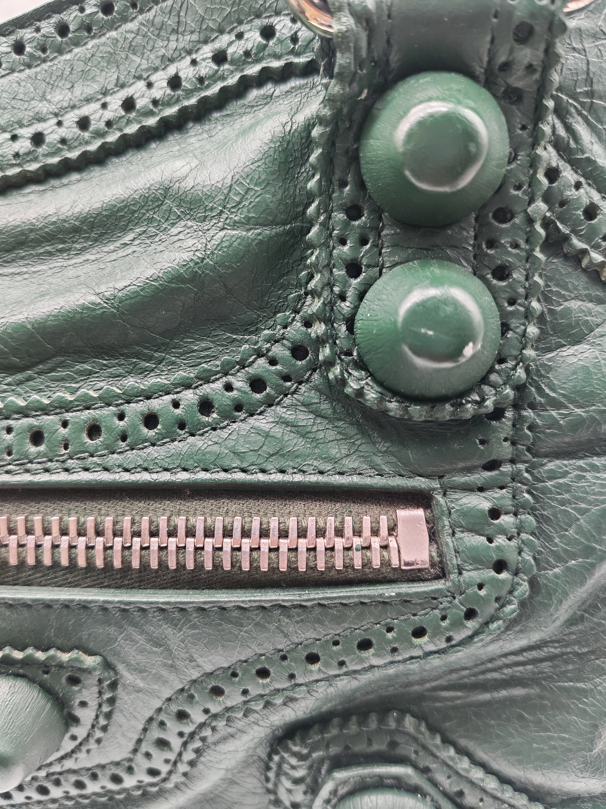 Balenciaga Le City Bag in Deep Green