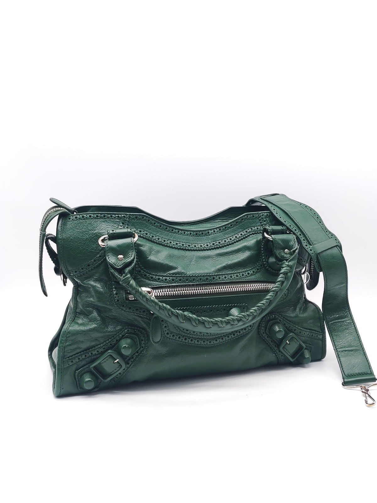 Balenciaga Le City Bag in Deep Green
