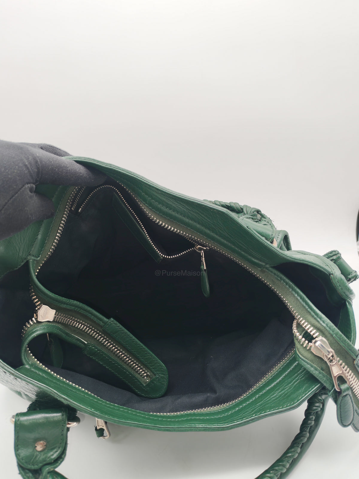 Balenciaga Le City Bag in Deep Green
