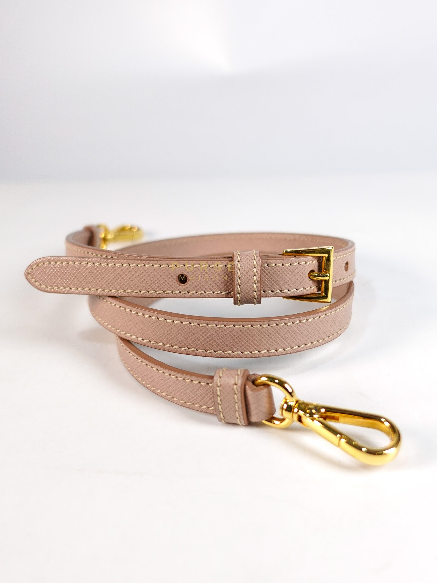 Galleria 2way Tote Bag Large in Light Pink Saffiano Leather & Gold Hardware | Purse Maison Luxury Bags Shop