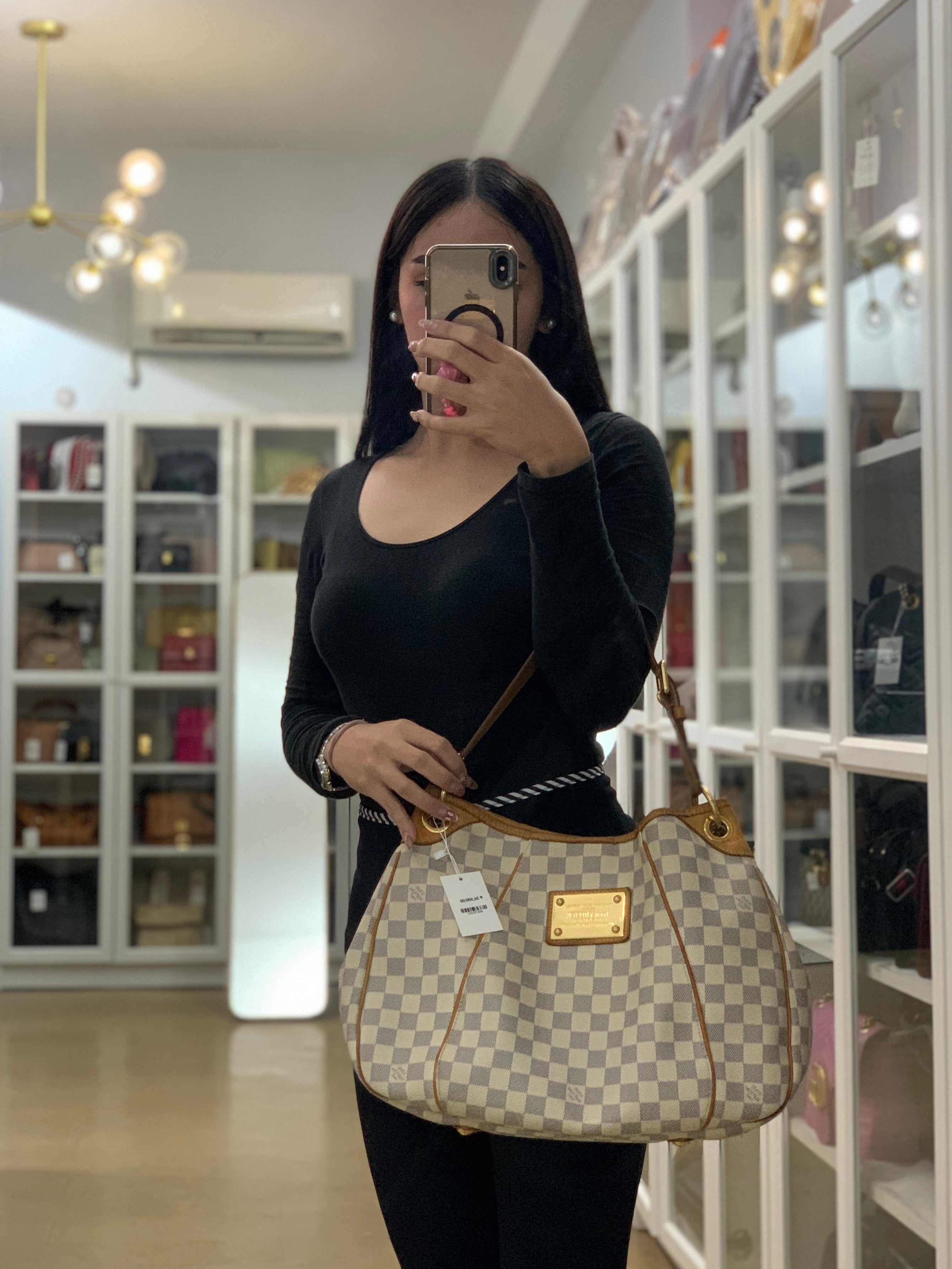 Galliera PM Damier Azur Canvas (Date Code: FL4100) | Purse Maison Luxury Bags Shop