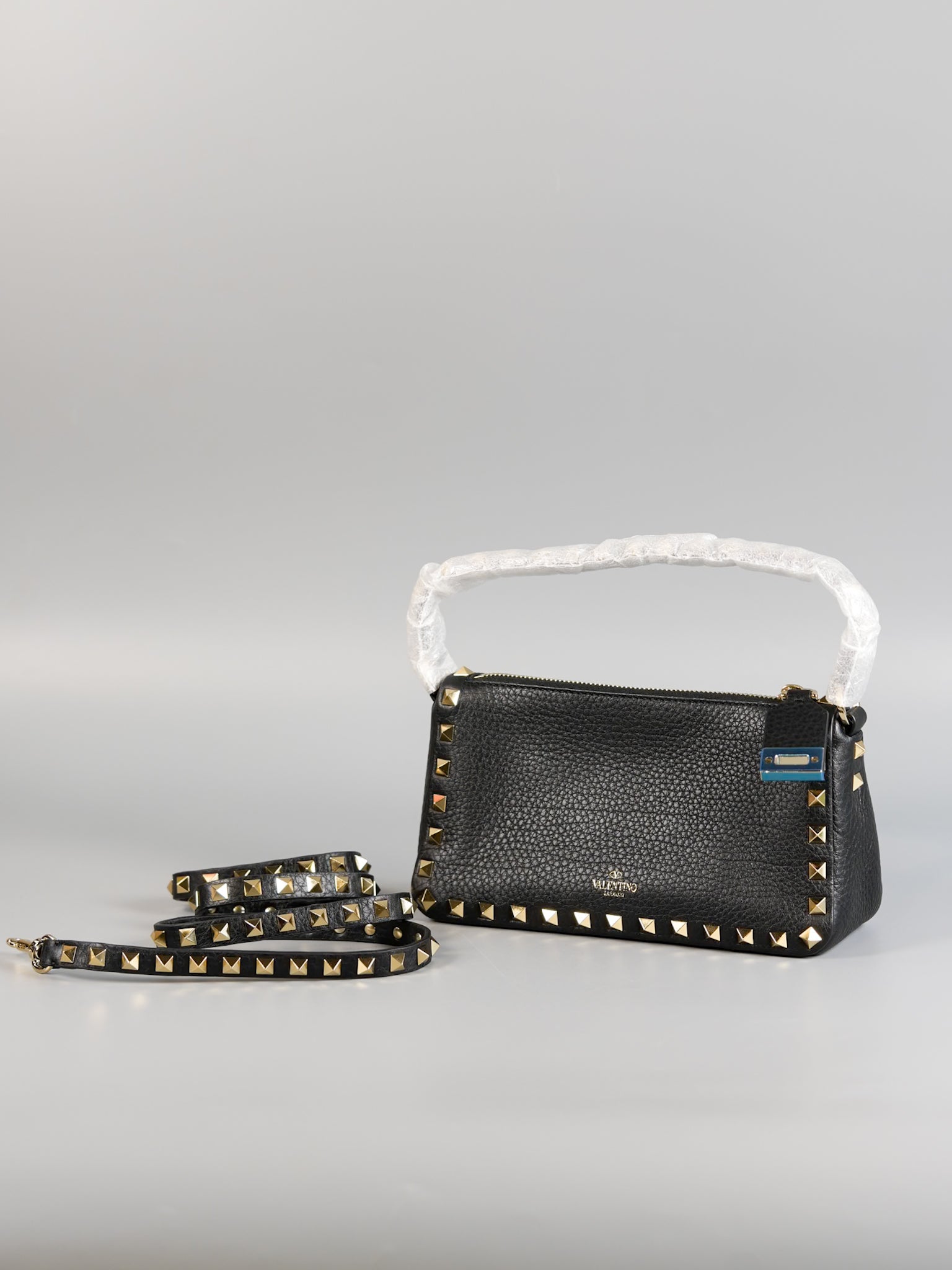 Garavani Rockstud Pebbled Calfskin Leather Shoulder Bag | Purse Maison Luxury Bags Shop