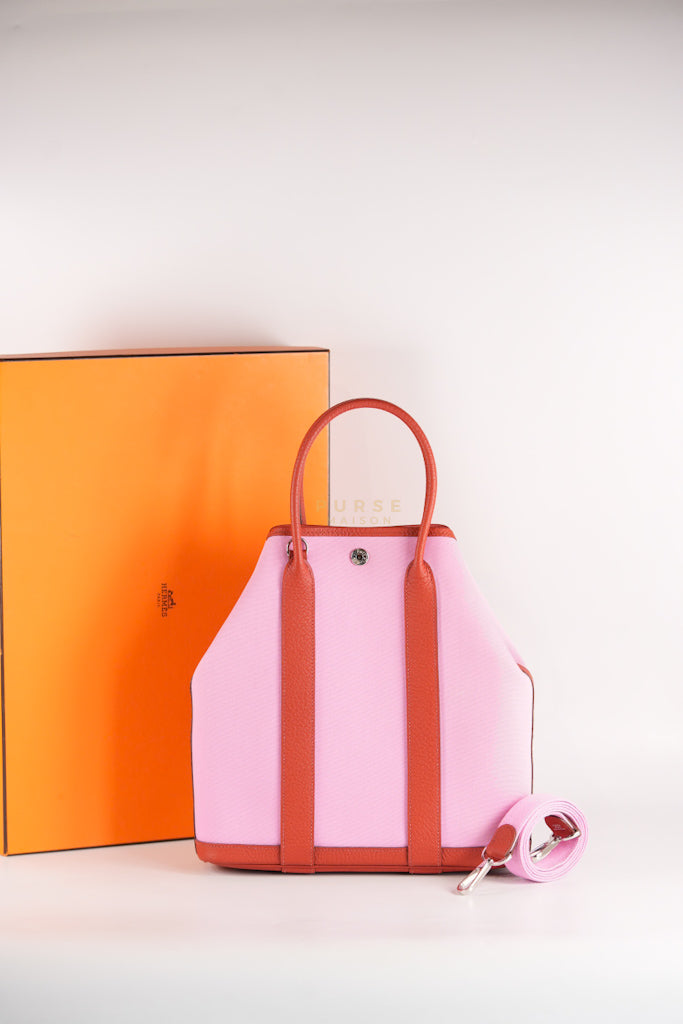 Garden File 28 Pink and Rouge Duchess Canvas and Palladium Hardware Stamp Y (2020) | Purse Maison Luxury Bags Shop
