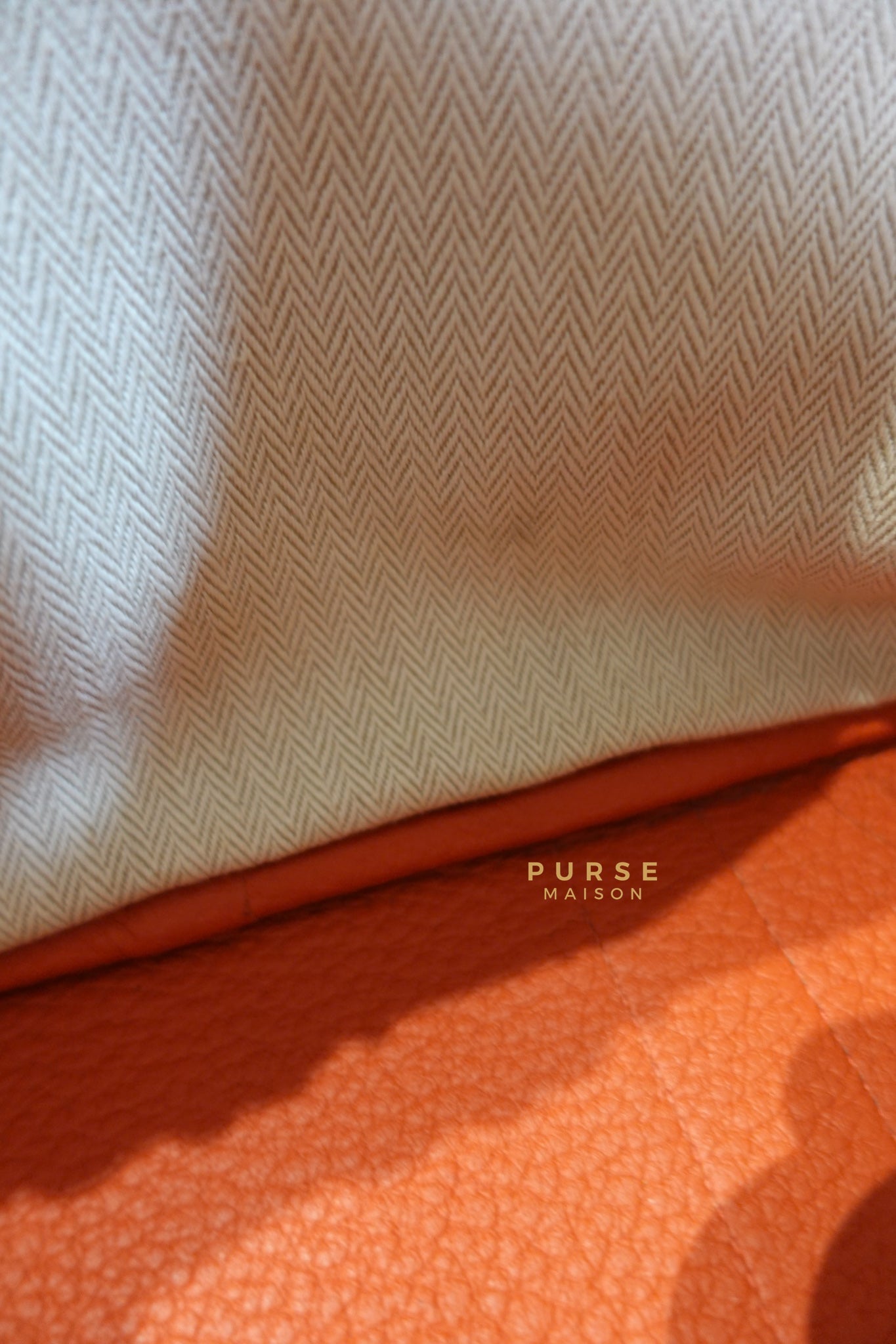 Garden Party 30 in Poppy Orange Negonda Leather PHW Stamp Square Q (2013) | Purse Maison Luxury Bags Shop