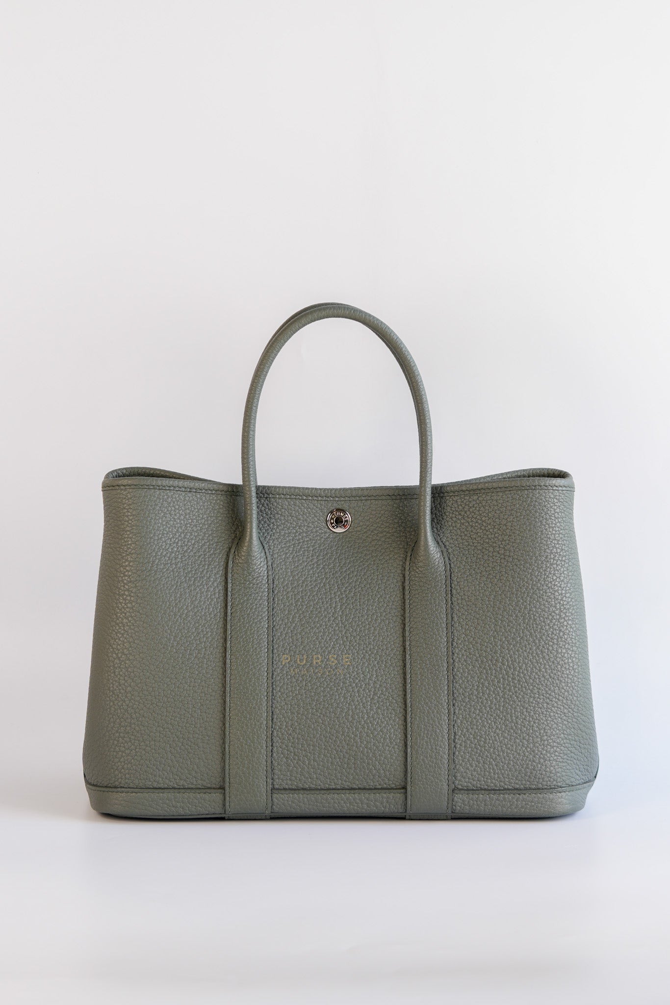 Garden Party GPT 30 Vert Amande Palladium Hardware Stamp D (2019) | Purse Maison Luxury Bags Shop