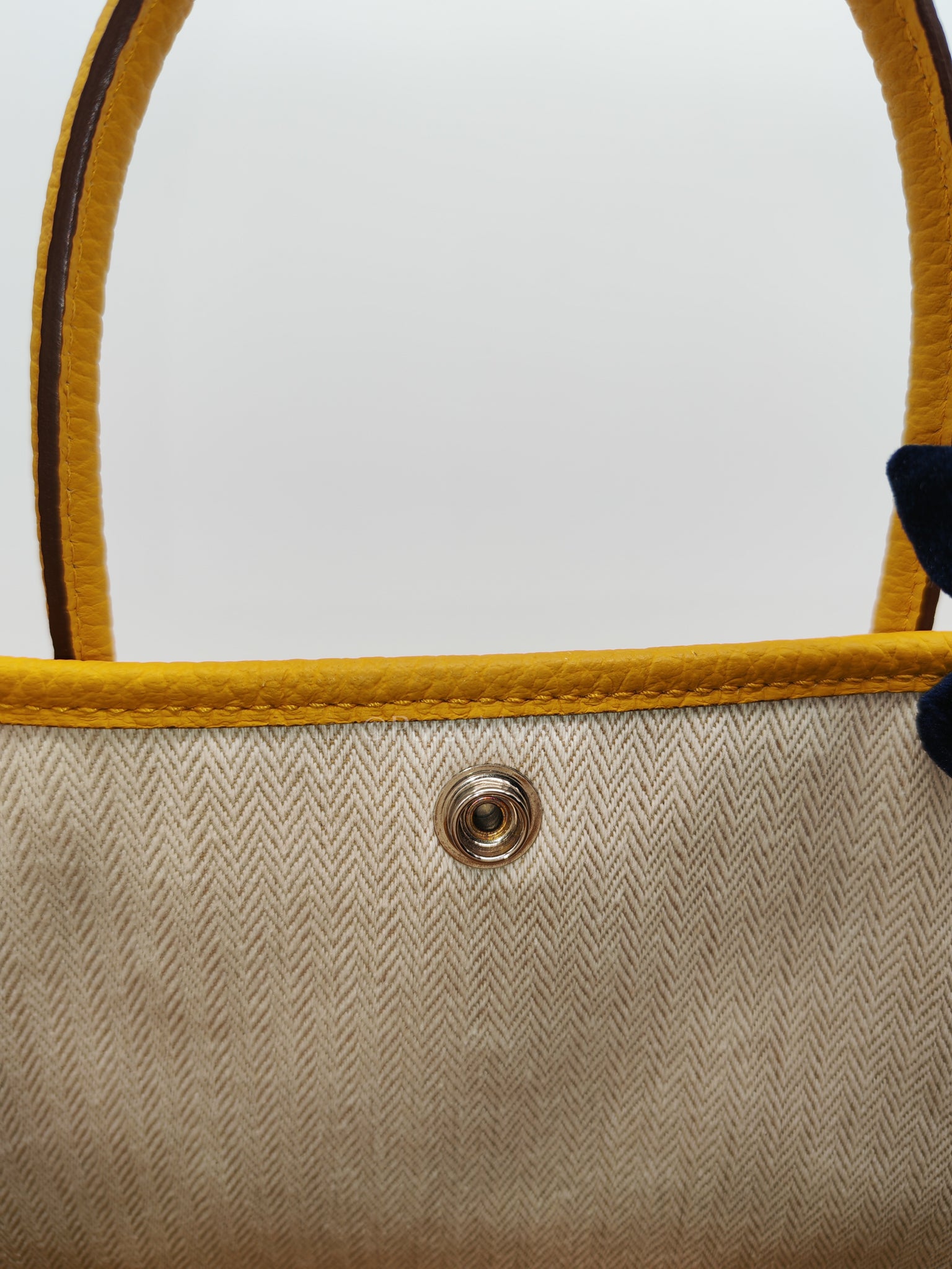 Garden Party Tote 30 (GPT) in Jaune Ambre Palladium Hardware Stamp D (2019) | Purse Maison Luxury Bags Shop
