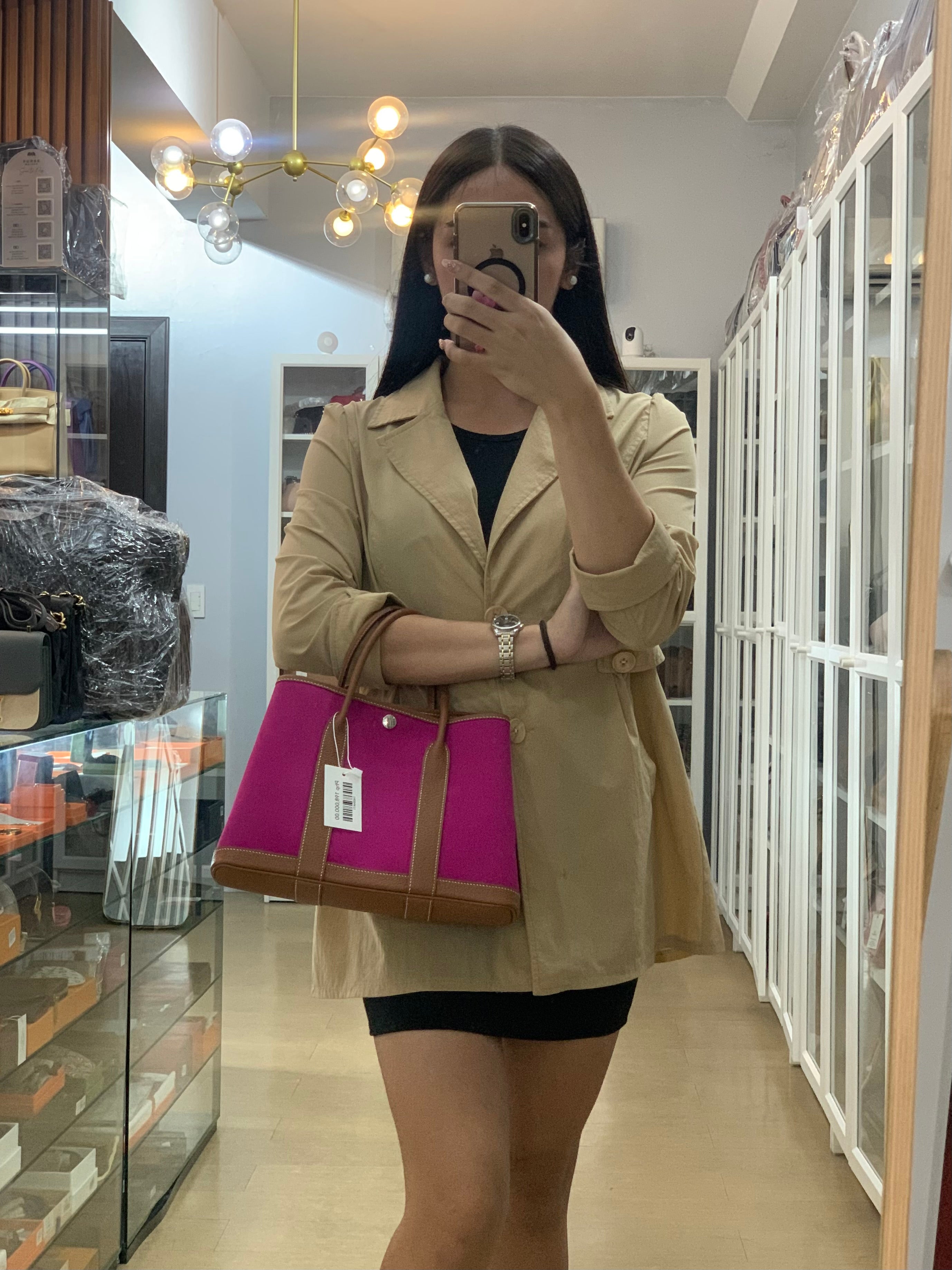 Garden Party Tote 30 (GPT) Verso Magnolia-Dune Stamp B (2023) | Purse Maison Luxury Bags Shop
