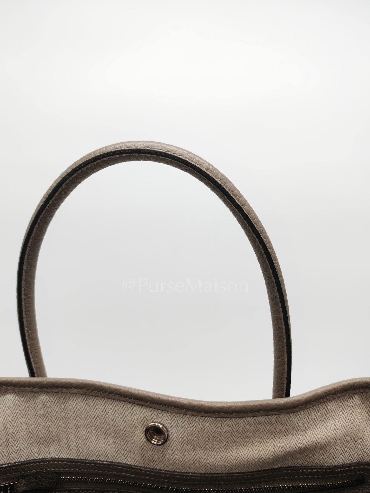 Garden Party Tote 36 (GPT) in Gris Asphalte in Vache Country Leather Stamp D (2019) | Purse Maison Luxury Bags Shop