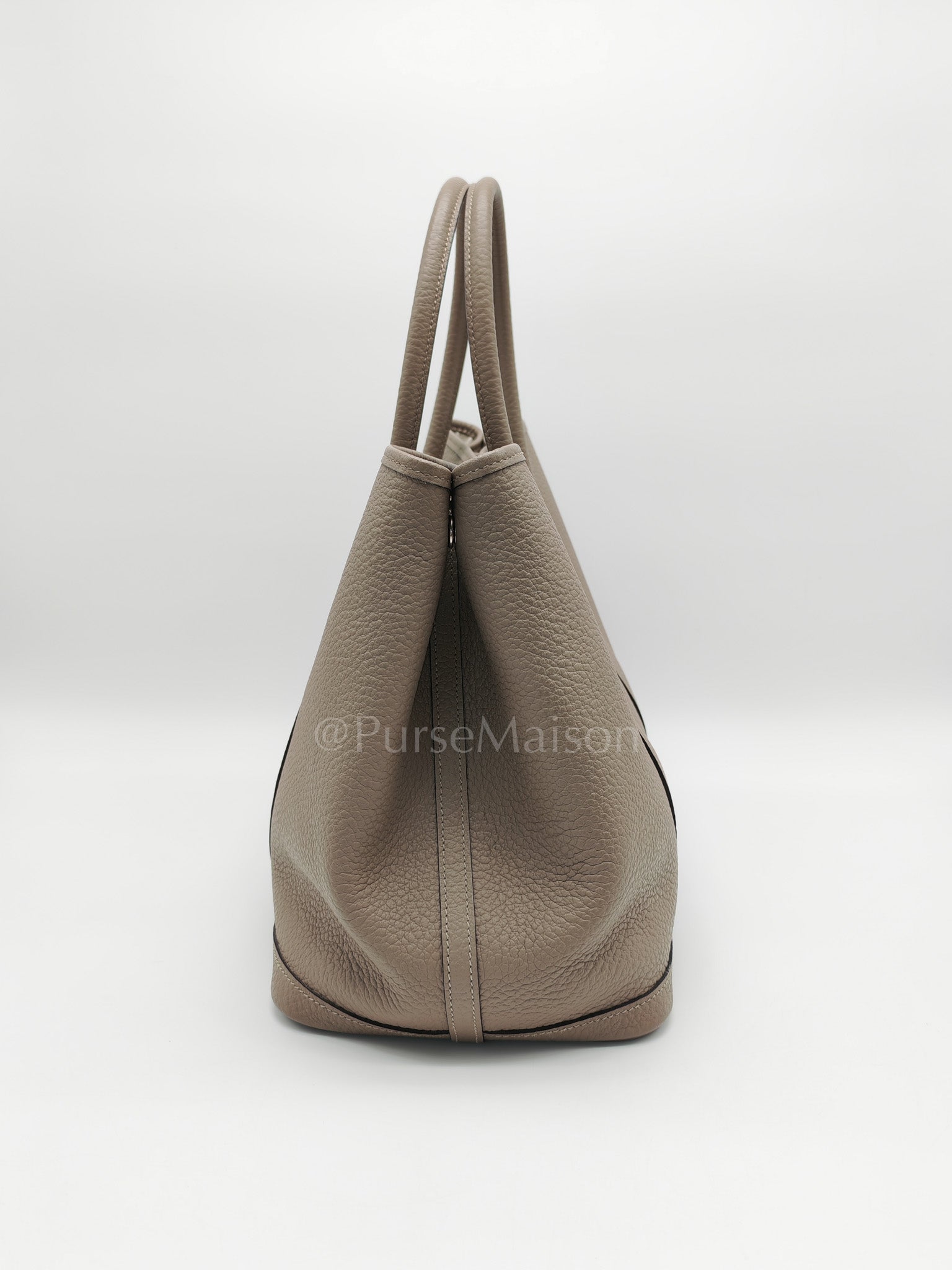 Garden Party Tote 36 (GPT) in Gris Asphalte in Vache Country Leather Stamp D (2019) | Purse Maison Luxury Bags Shop