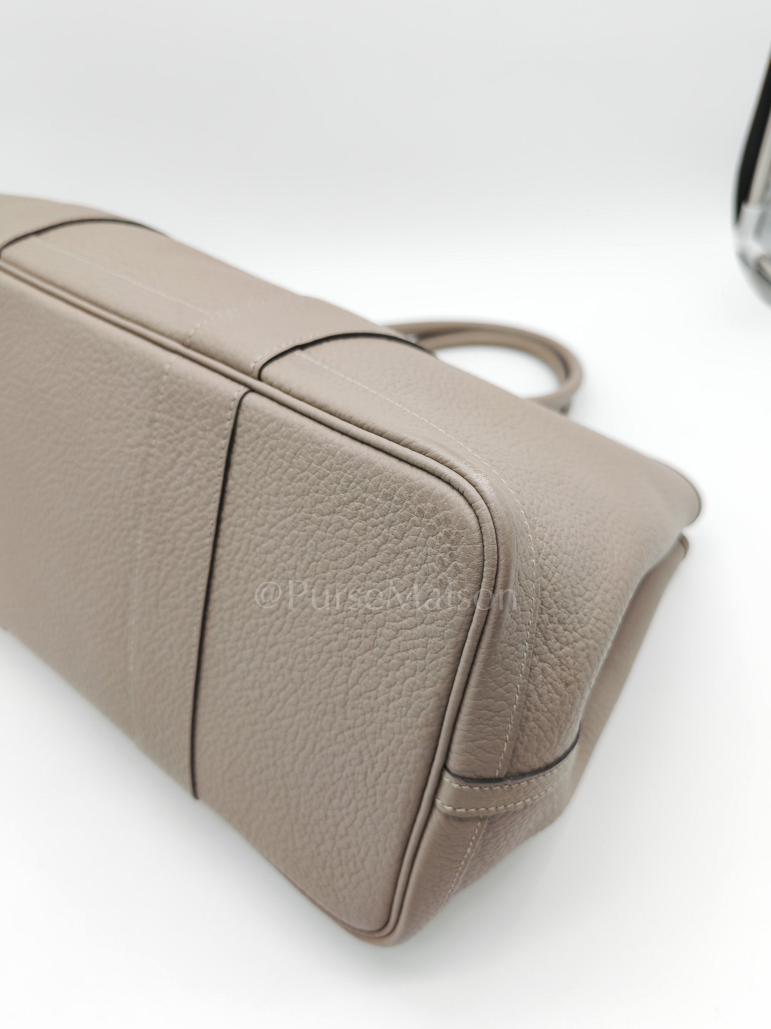 Garden Party Tote 36 (GPT) in Gris Asphalte in Vache Country Leather Stamp D (2019) | Purse Maison Luxury Bags Shop