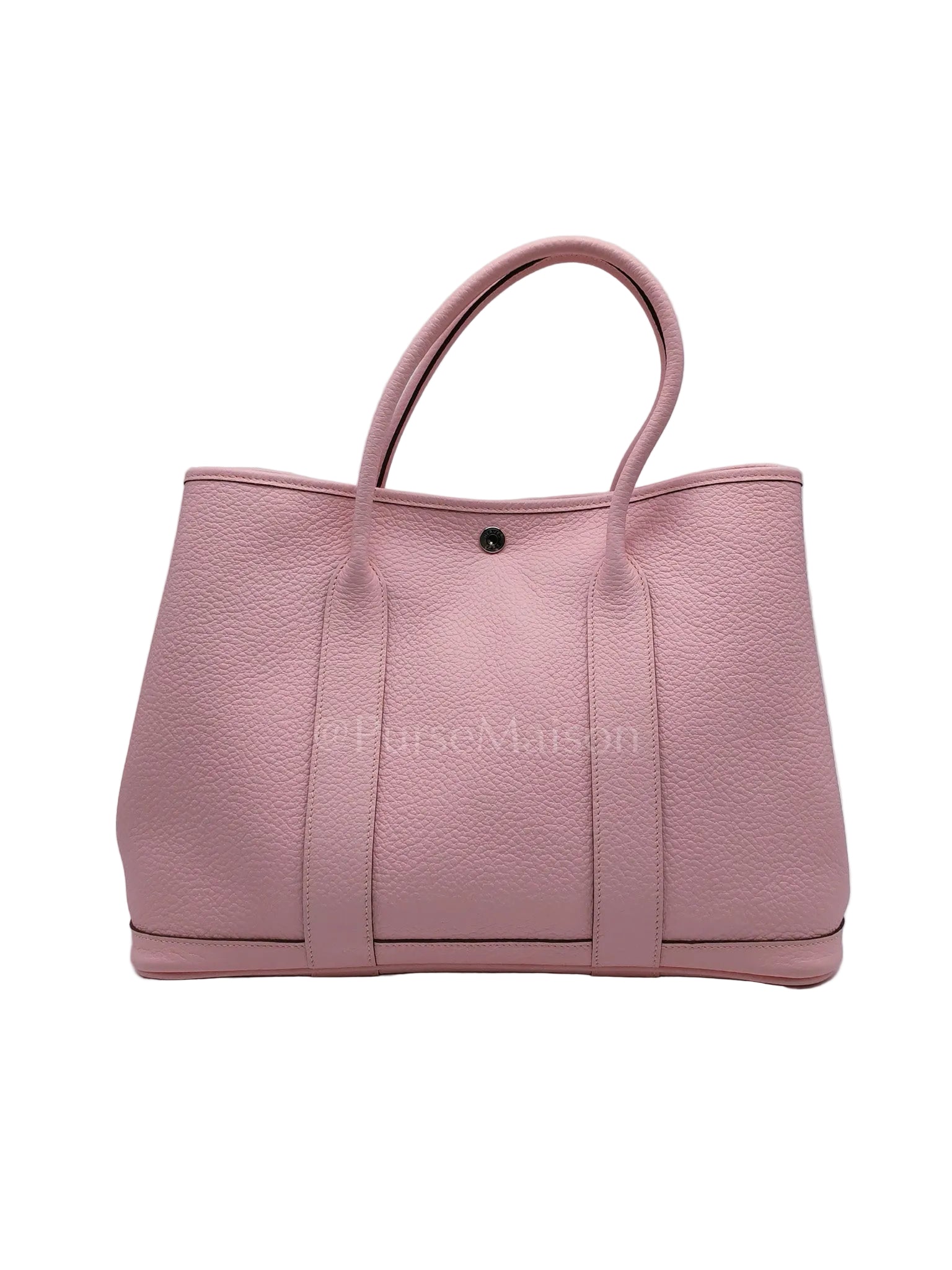 Garden Party Tote 36 (GPT) in Sakura Pink Clemence Leather ang Palladium Hardware Stamp T (2015) | Purse Maison Luxury Bags Shop