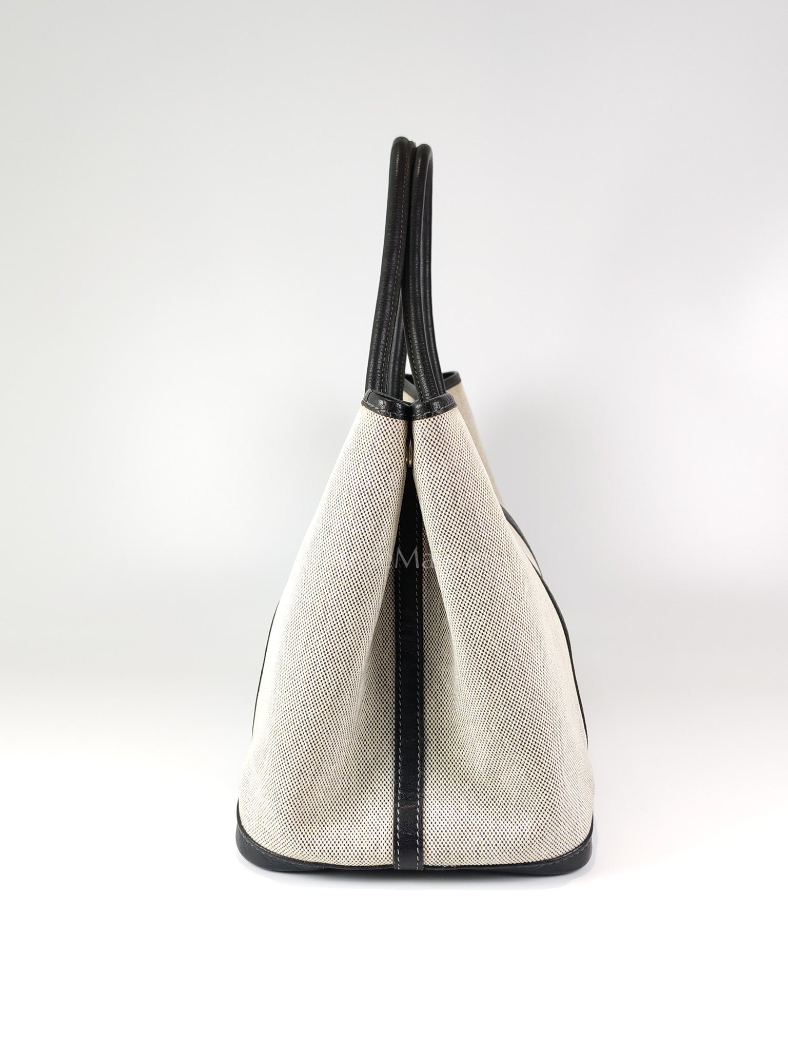 Garden Party Tote 36 (GPT) Toile/Black Leather and Canvas Handbag Stamp Square H (2004) | Purse Maison Luxury Bags Shop