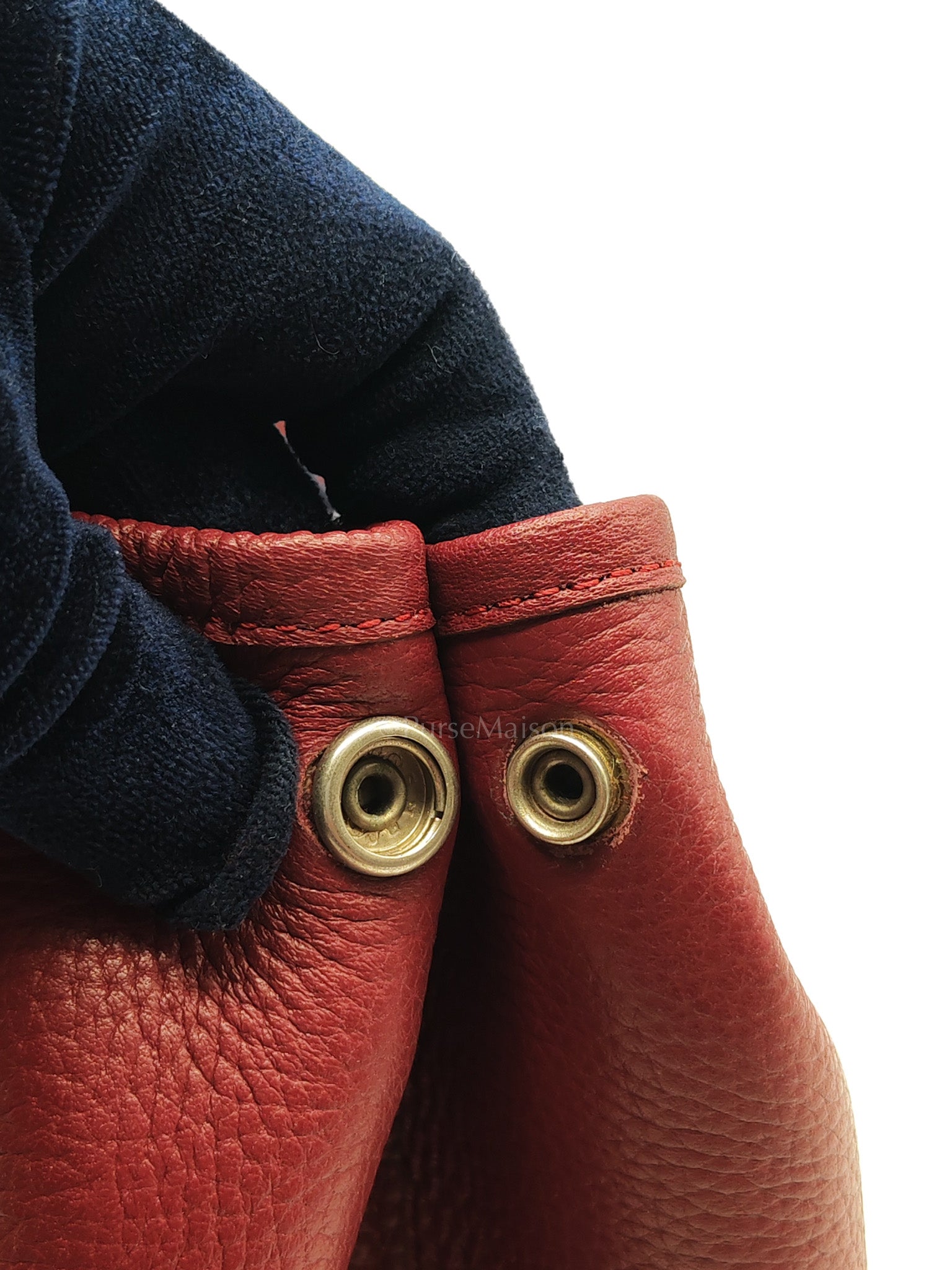 Garden Party Tote Bag 36 (GPT) in Rouge Grenat Clemence Leather & Palladium Hardware Stamp Square D (2000) | Purse Maison Luxury Bags Shop