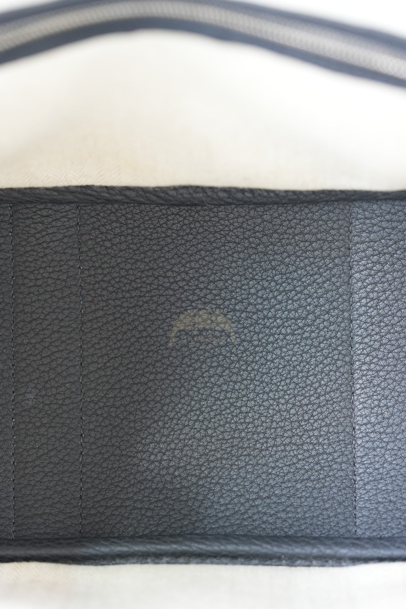 Garden party Tote Bag (GPT) 30 in Noir/Black Clemence Leather Palladium Hardware Stamp C(2018) | Purse Maison Luxury Bags Shop