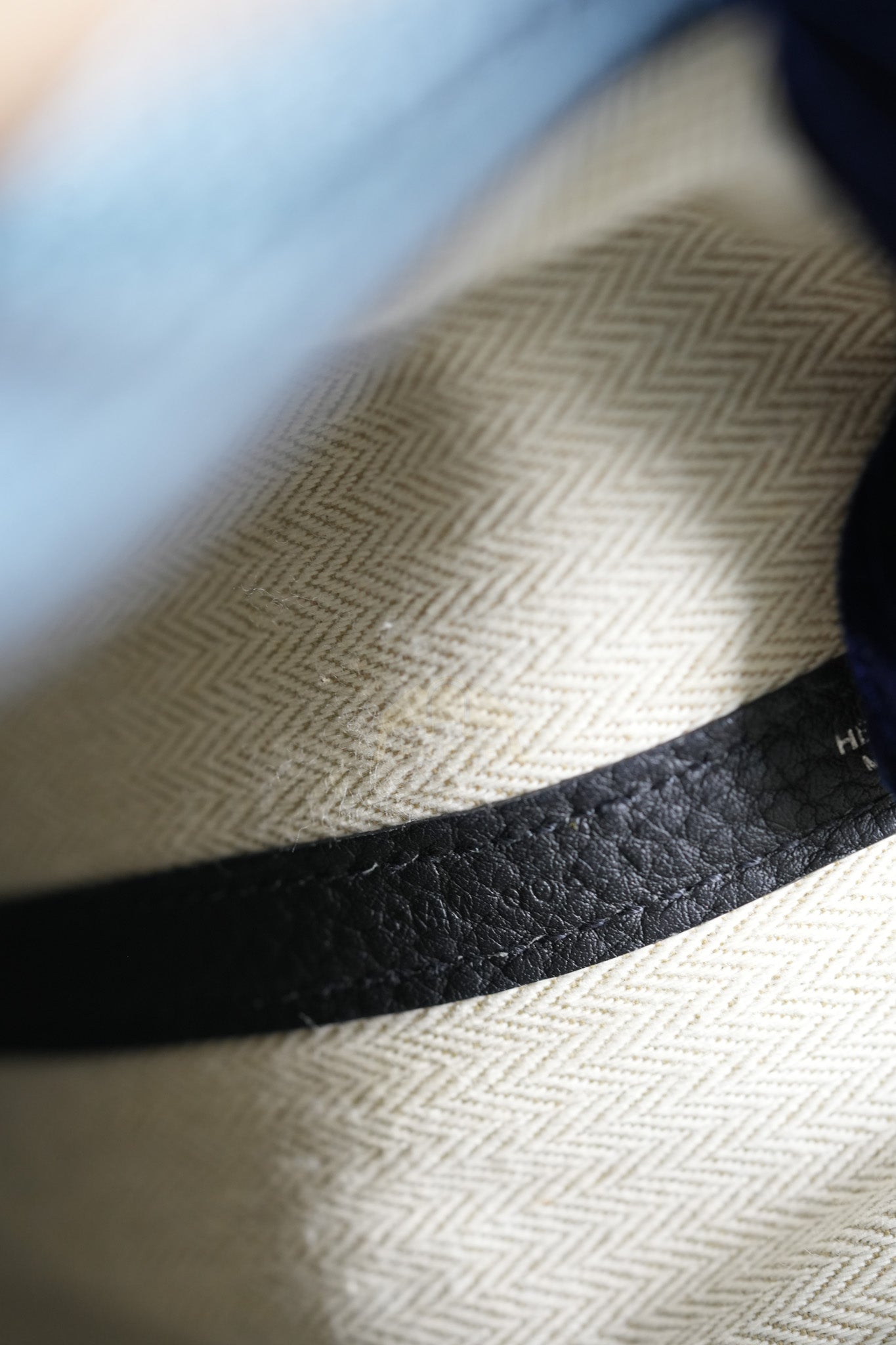 Garden party Tote Bag (GPT) 30 in Noir/Black Clemence Leather Palladium Hardware Stamp C(2018) | Purse Maison Luxury Bags Shop