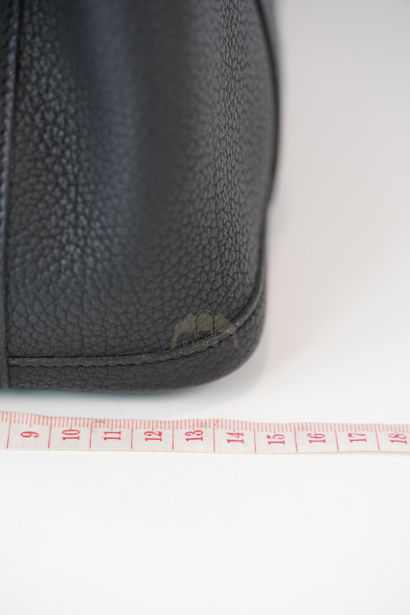 Garden party Tote Bag (GPT) 30 in Noir/Black Clemence Leather Palladium Hardware Stamp C(2018) | Purse Maison Luxury Bags Shop