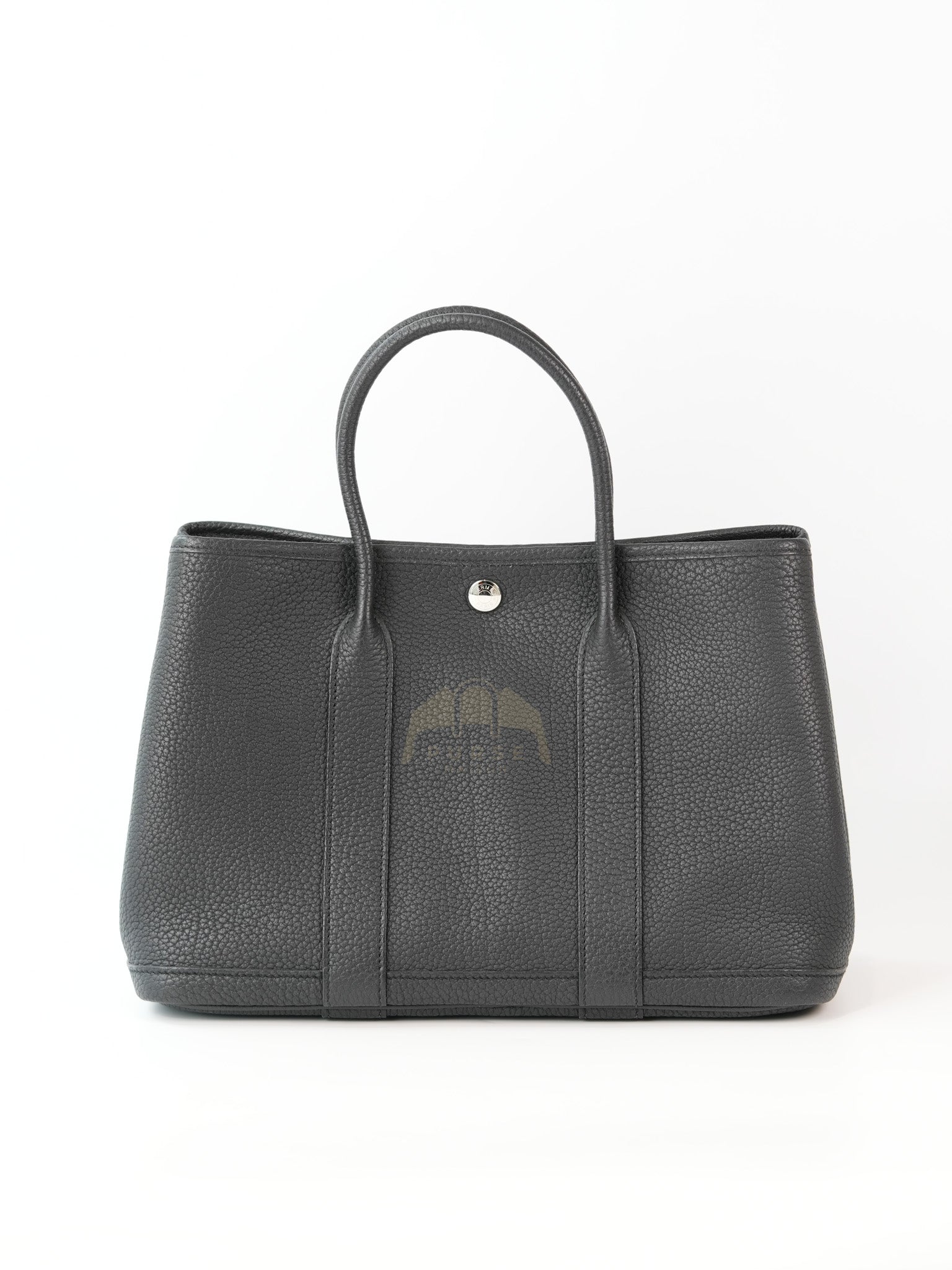 Garden party Tote Bag (GPT) 30 in Noir/Black Clemence Leather Palladium Hardware Stamp C(2018) | Purse Maison Luxury Bags Shop