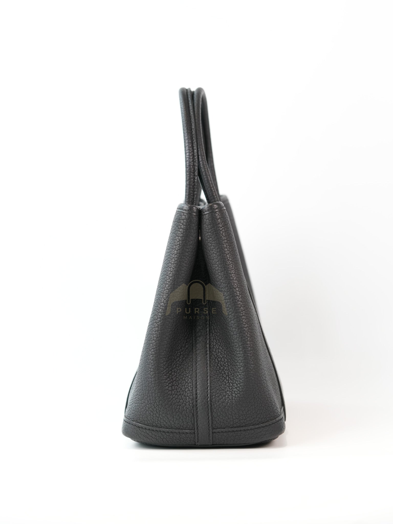 Garden party Tote Bag (GPT) 30 in Noir/Black Clemence Leather Palladium Hardware Stamp C(2018) | Purse Maison Luxury Bags Shop