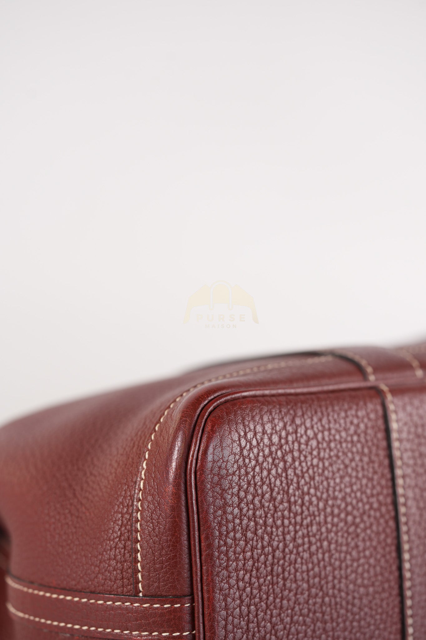 Garden Party Tote Bag (GPT) 30 in Rouge H Negonda Leather Palladium Hardware Stamp O Square (2011) | Purse Maison Luxury Bags Shop