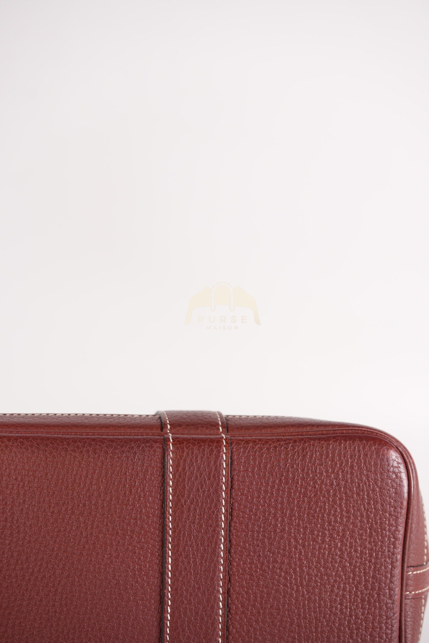 Garden Party Tote Bag (GPT) 30 in Rouge H Negonda Leather Palladium Hardware Stamp O Square (2011) | Purse Maison Luxury Bags Shop