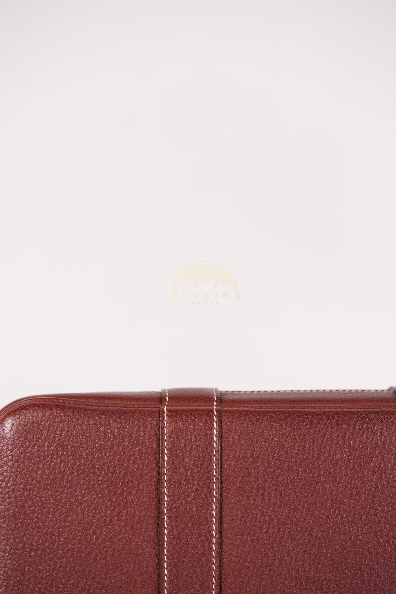 Garden Party Tote Bag (GPT) 30 in Rouge H Negonda Leather Palladium Hardware Stamp O Square (2011) | Purse Maison Luxury Bags Shop