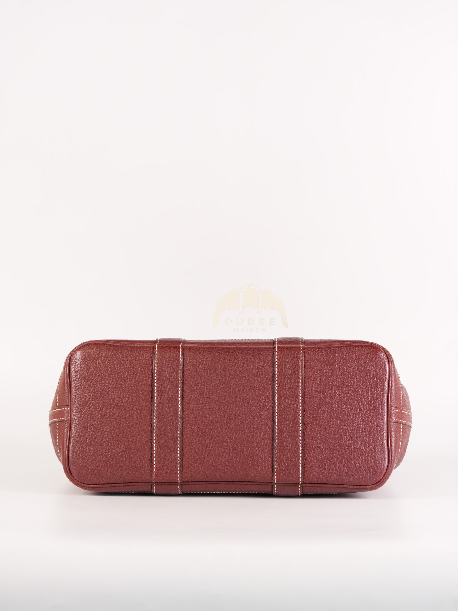 Garden Party Tote Bag (GPT) 30 in Rouge H Negonda Leather Palladium Hardware Stamp O Square (2011) | Purse Maison Luxury Bags Shop