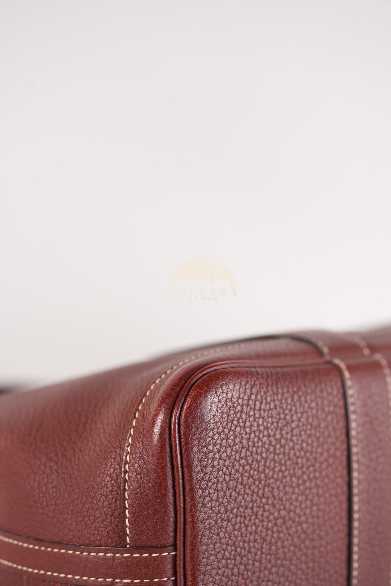 Garden Party Tote Bag (GPT) 30 in Rouge H Negonda Leather Palladium Hardware Stamp O Square (2011) | Purse Maison Luxury Bags Shop