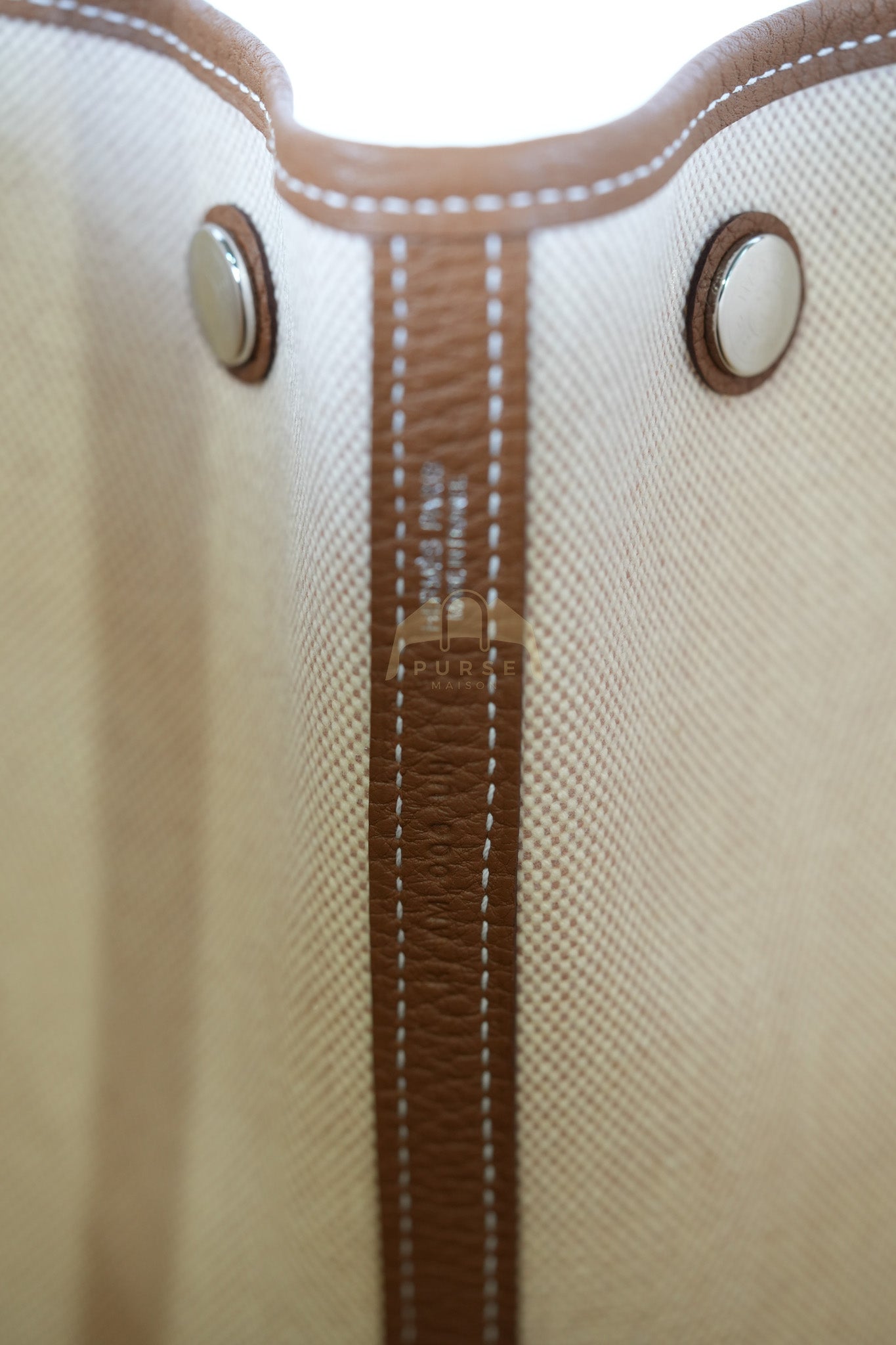 Garden Party Tote Bag (GPT) Voyage 41 in Beige Ecru Palladium Hardware Stamp K(2025) | Purse Maison Luxury Bags Shop