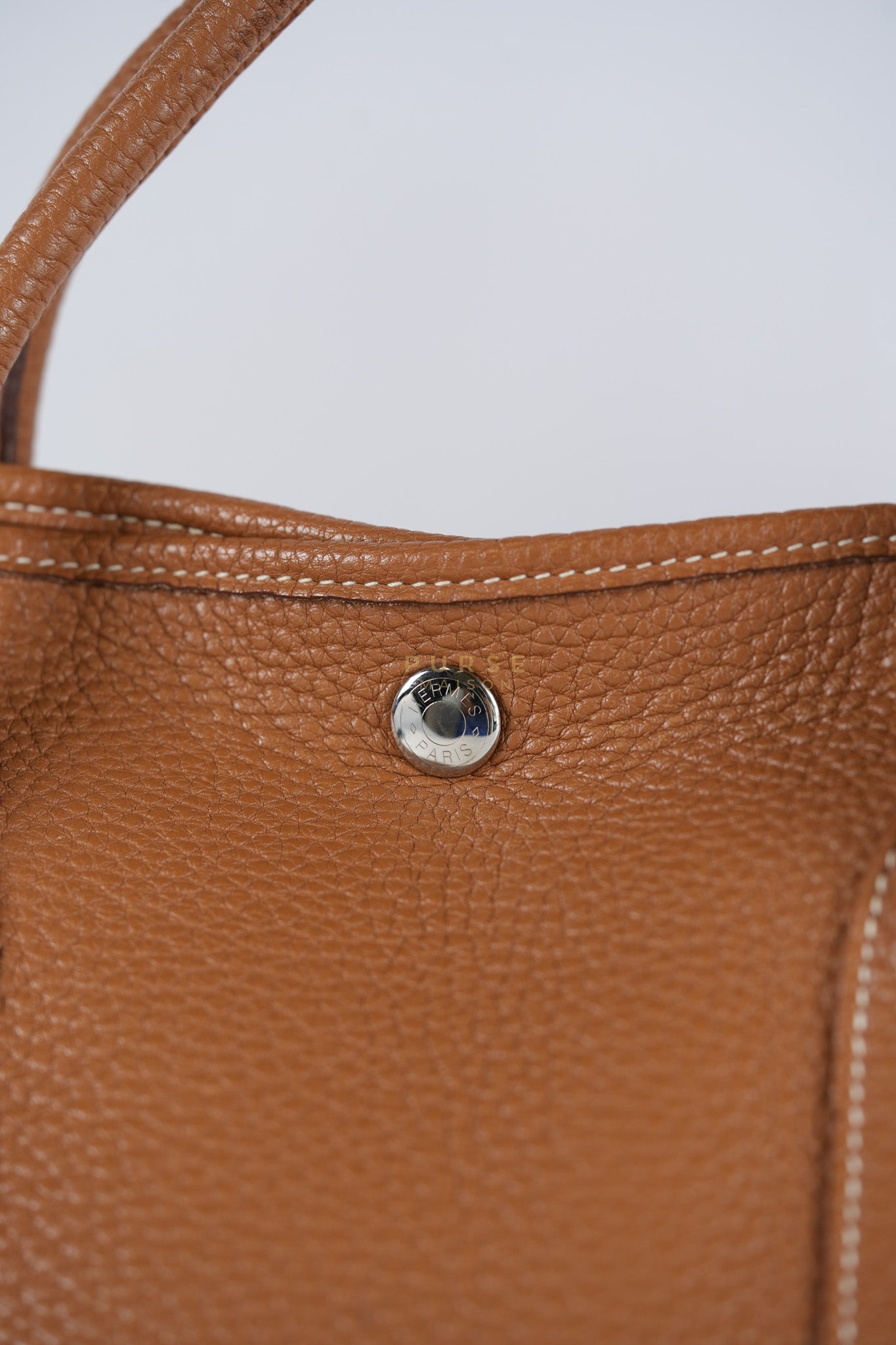 Garden Party Tote Bag(GTP) 36 in Gold Clemence Palladium Hardware Stamp X(2016) | Purse Maison Luxury Bags Shop