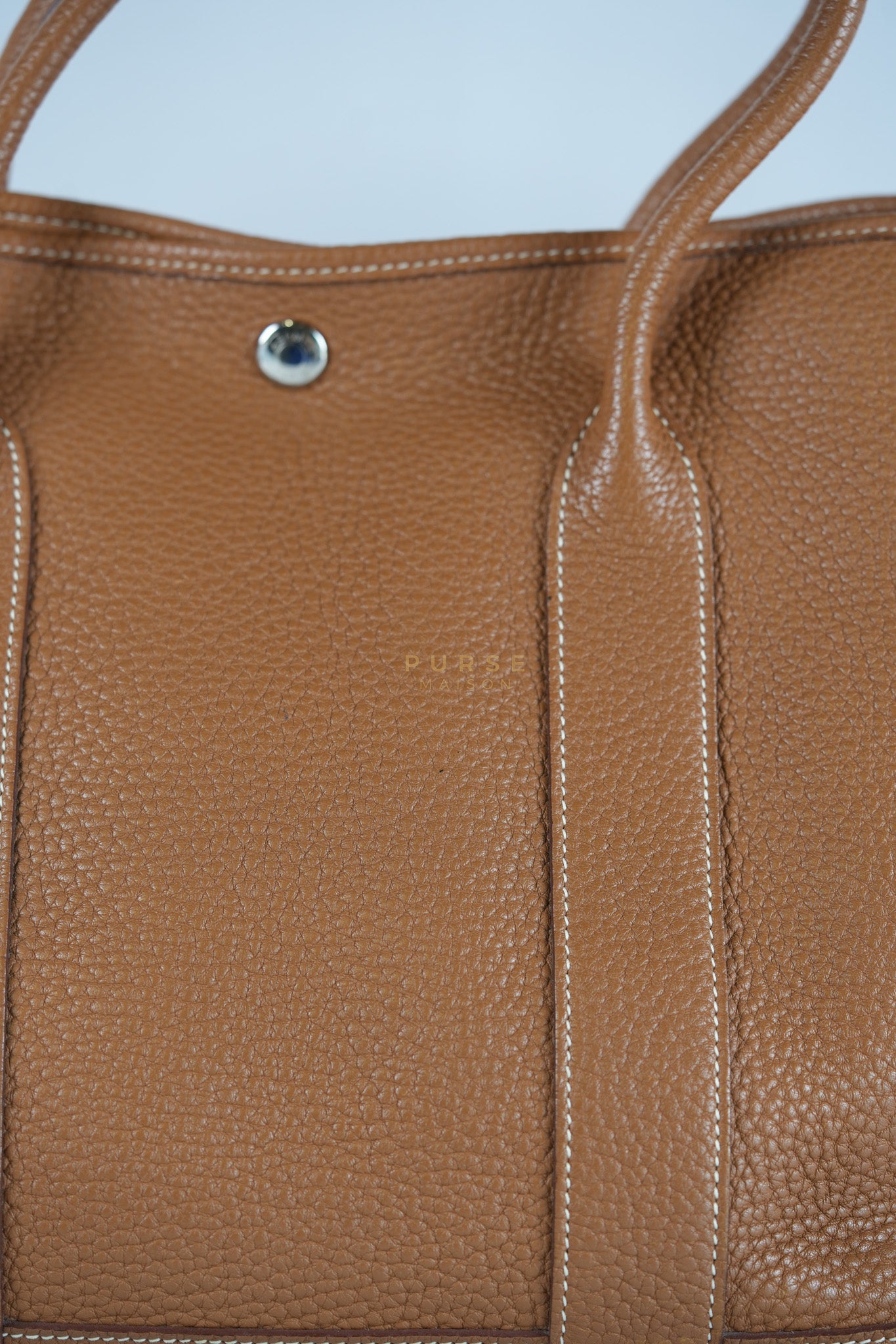 Garden Party Tote Bag(GTP) 36 in Gold Clemence Palladium Hardware Stamp X(2016) | Purse Maison Luxury Bags Shop