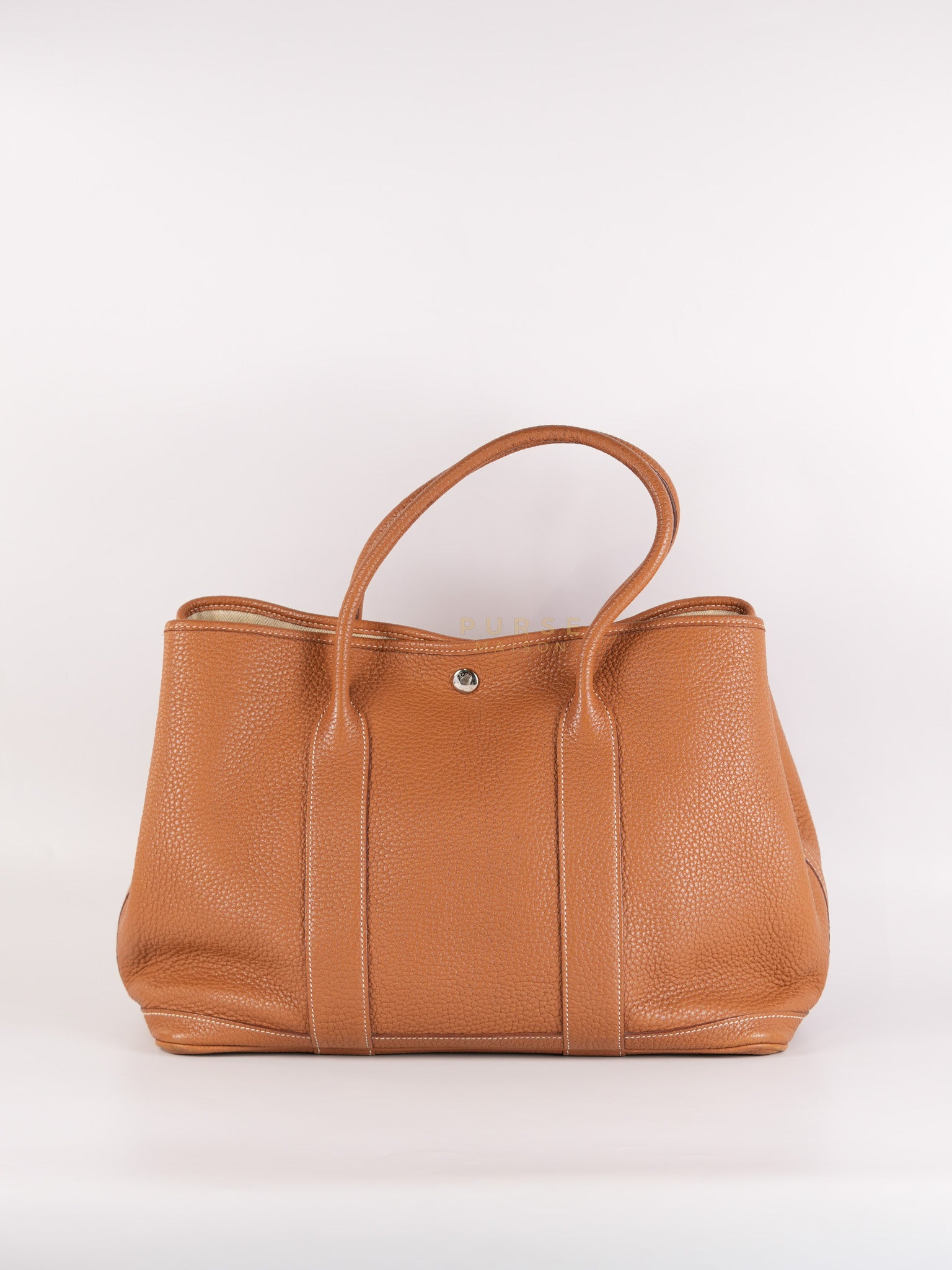 Garden Party Tote Bag(GTP) 36 in Gold Clemence Palladium Hardware Stamp X(2016) | Purse Maison Luxury Bags Shop