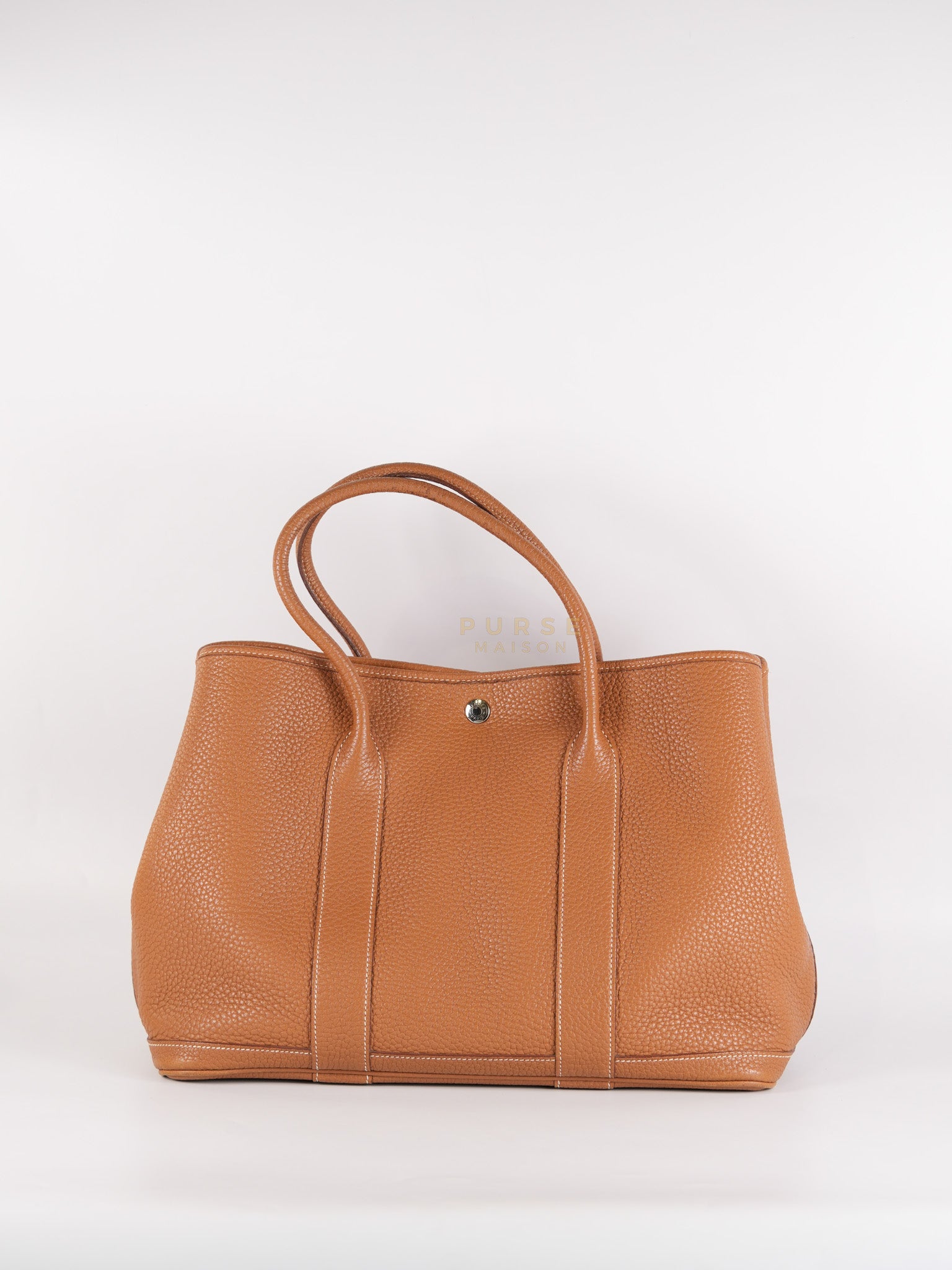 Garden Party Tote Bag(GTP) 36 in Gold Clemence Palladium Hardware Stamp X(2016) | Purse Maison Luxury Bags Shop