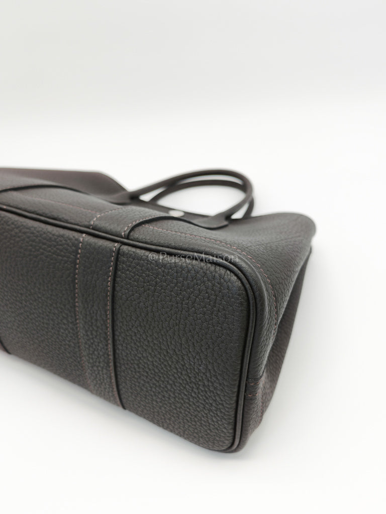 Garden Party Tote (GPT) 30 in Ebene Negonda Leather & Palladium Hardware Stamp B(2023) | Purse Maison Luxury Bags Shop