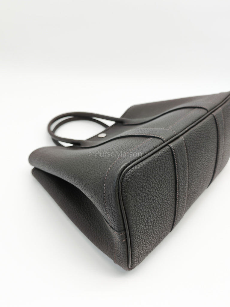 Garden Party Tote (GPT) 30 in Ebene Negonda Leather & Palladium Hardware Stamp B(2023) | Purse Maison Luxury Bags Shop