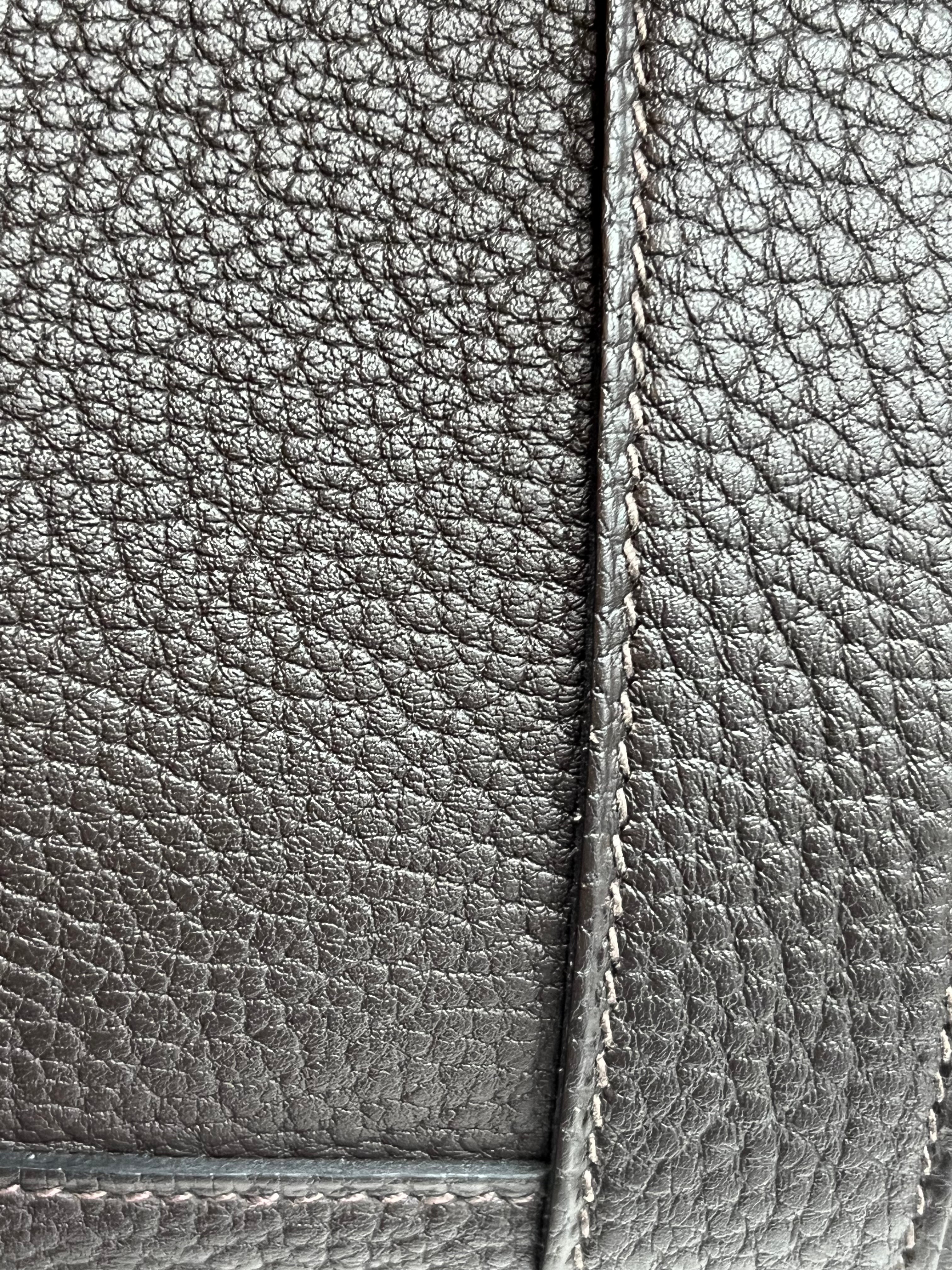 Garden Party Tote (GPT) 30 in Ebene Negonda Leather & Palladium Hardware Stamp B(2023) | Purse Maison Luxury Bags Shop