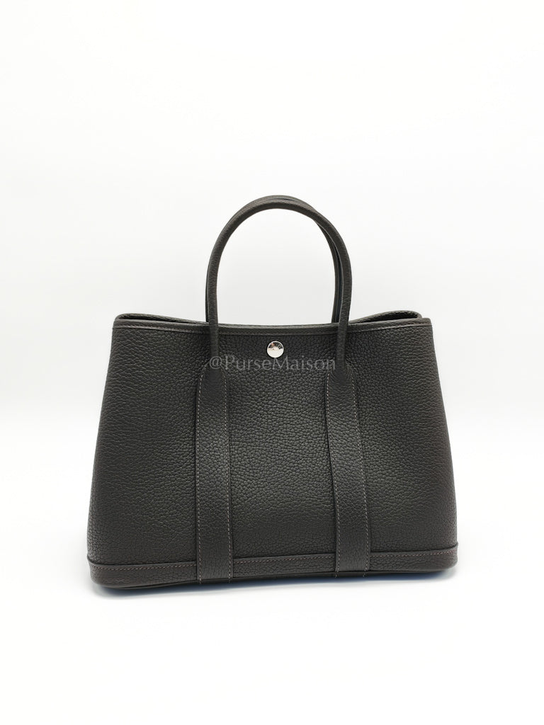 Garden Party Tote (GPT) 30 in Ebene Negonda Leather & Palladium Hardware Stamp B(2023) | Purse Maison Luxury Bags Shop